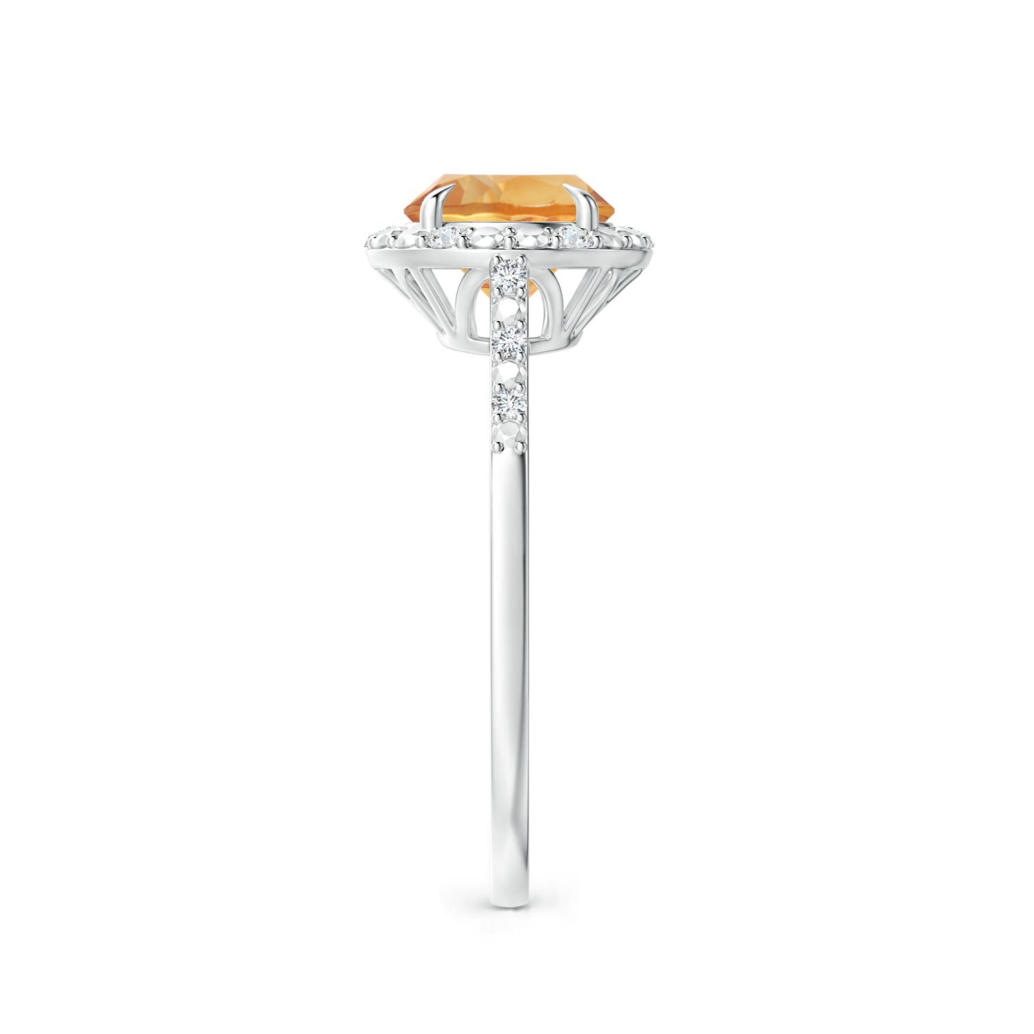 A - Citrine / 1.33 CT / 14 KT White Gold