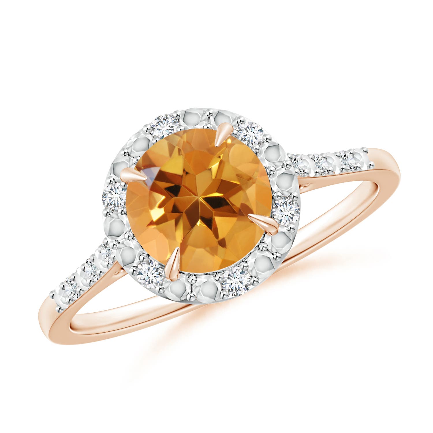 AA - Citrine / 1.33 CT / 14 KT Rose Gold