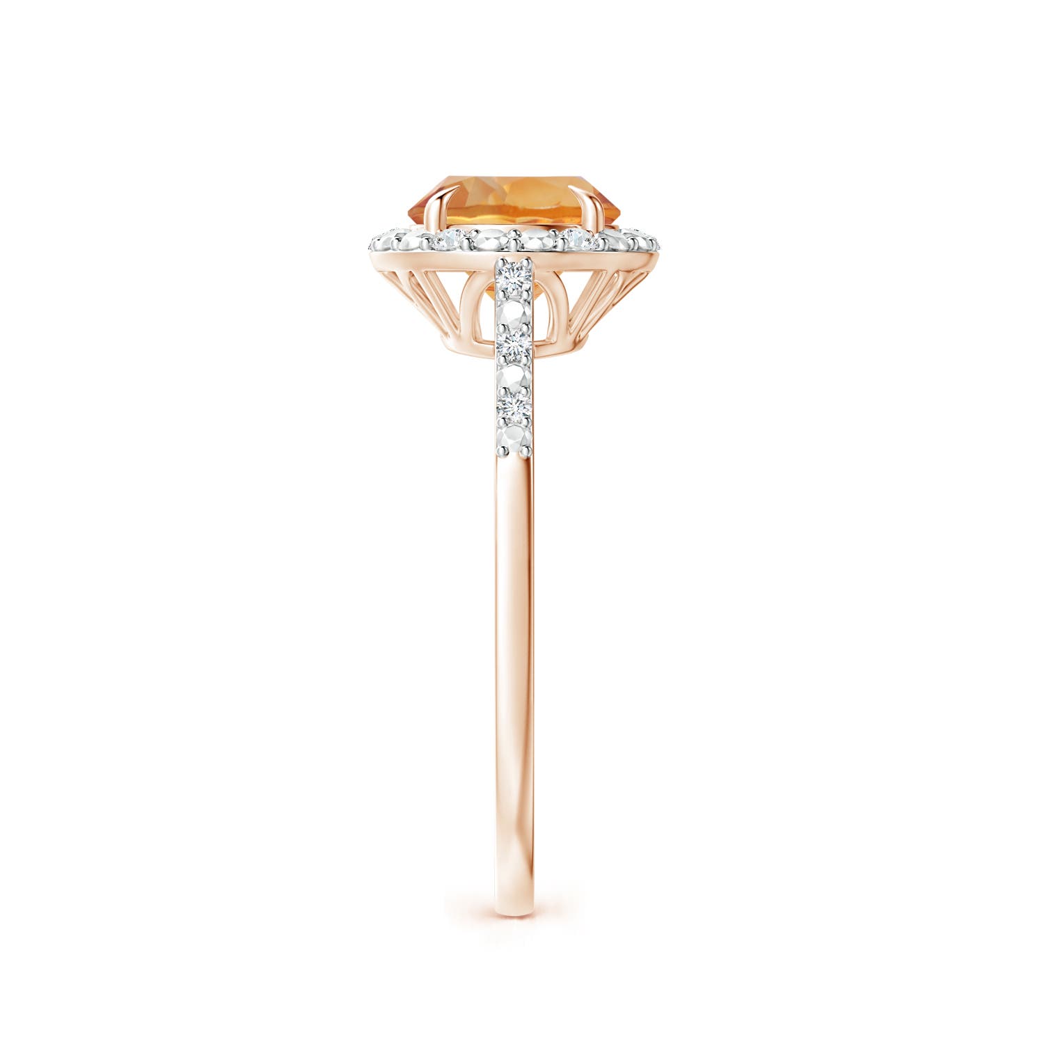 AA - Citrine / 1.33 CT / 14 KT Rose Gold