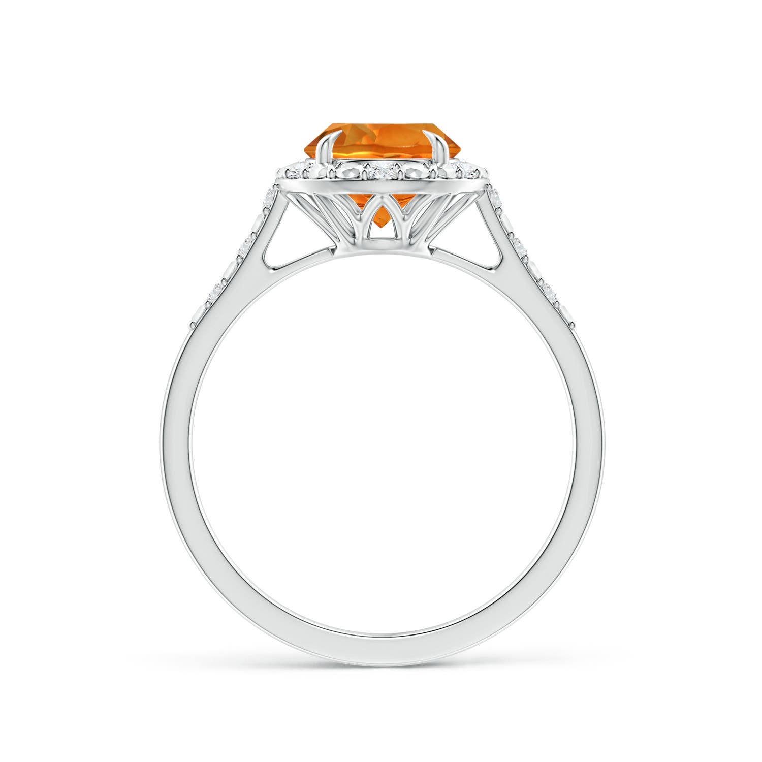 AAAA - Citrine / 1.33 CT / 14 KT White Gold