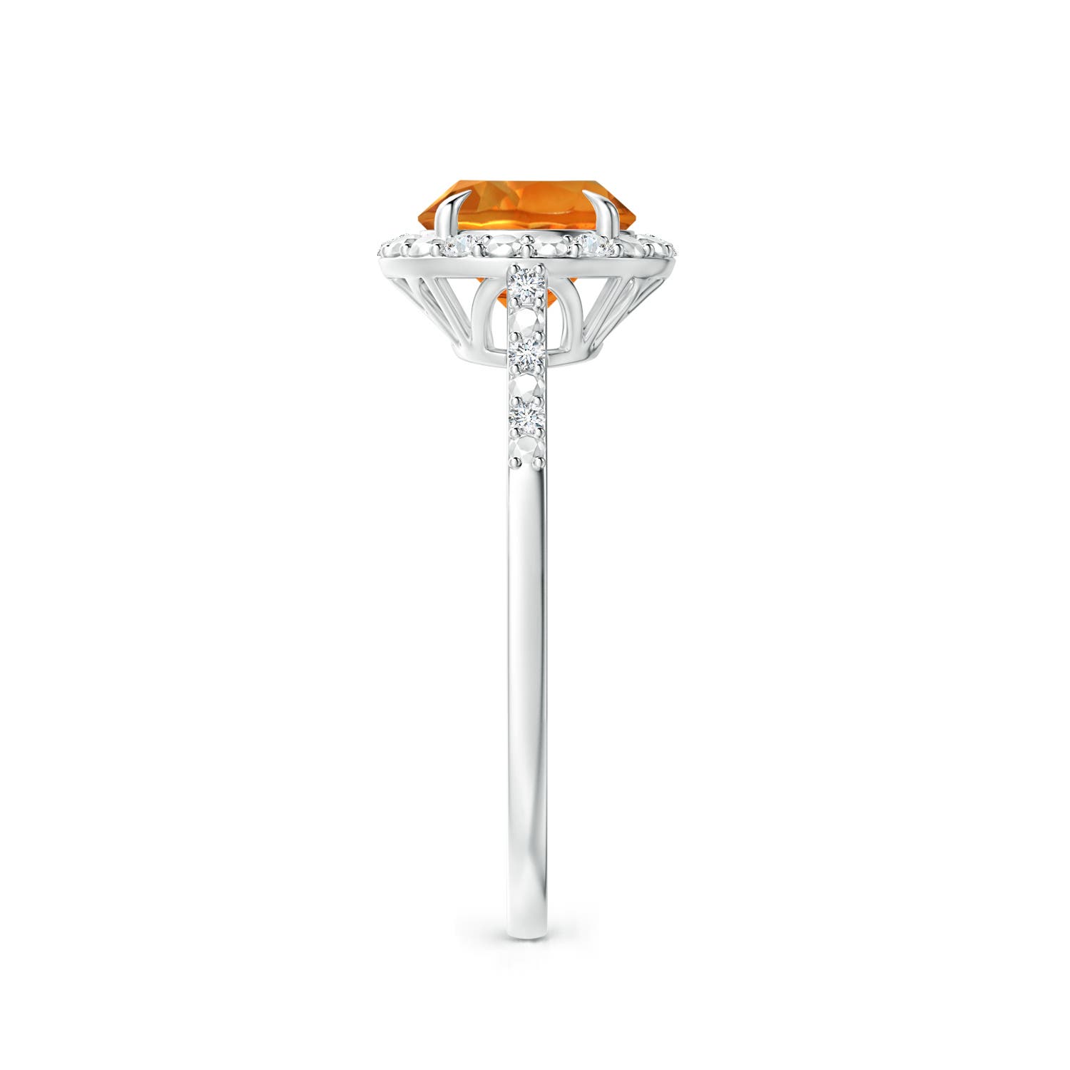 AAAA - Citrine / 1.33 CT / 14 KT White Gold