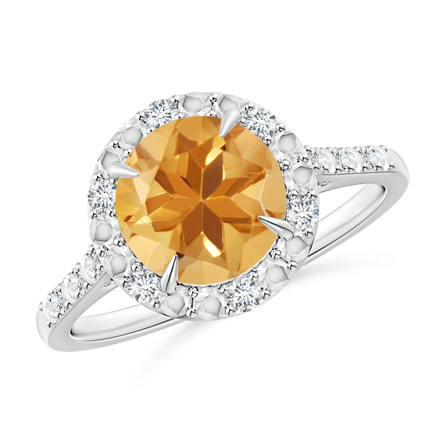 A - Citrine / 1.82 CT / 14 KT White Gold