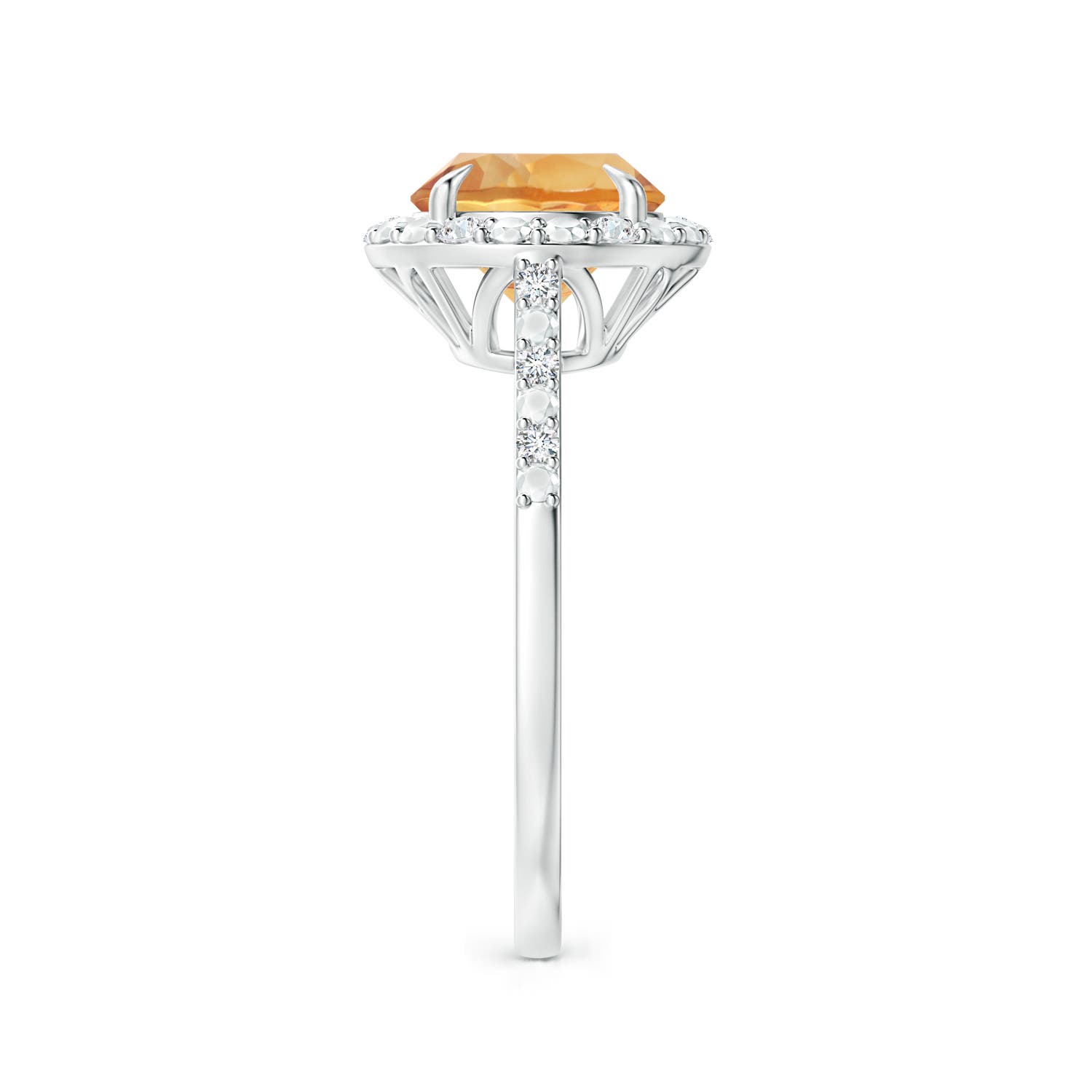 A - Citrine / 1.82 CT / 14 KT White Gold