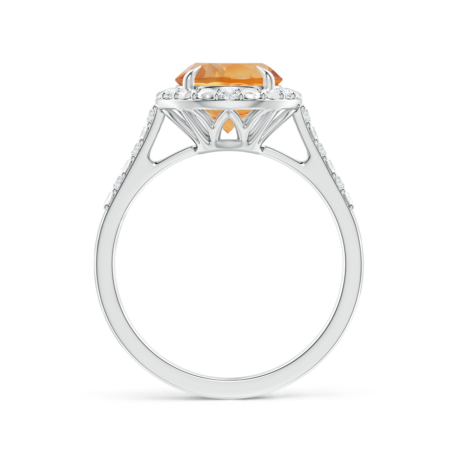 AA - Citrine / 1.82 CT / 14 KT White Gold