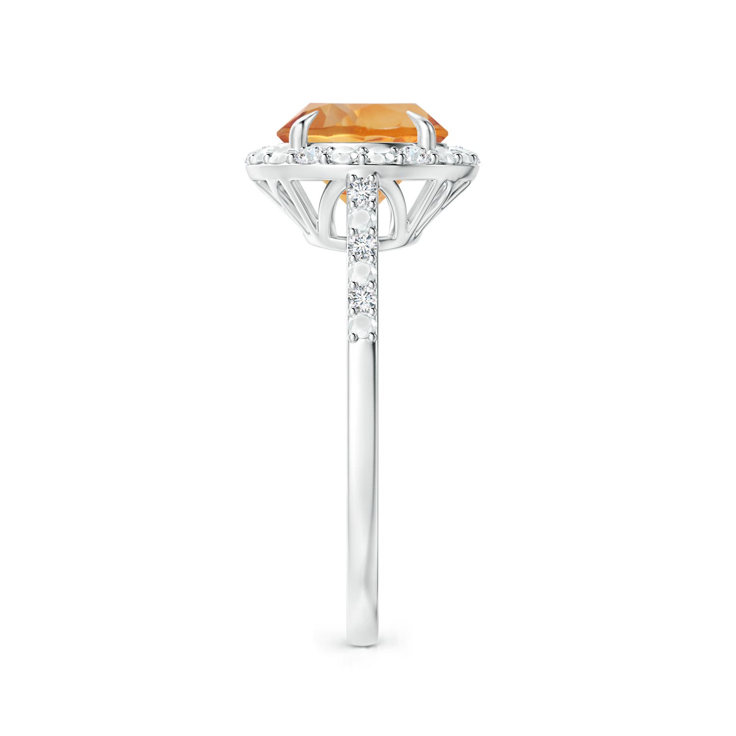 AA - Citrine / 1.82 CT / 14 KT White Gold