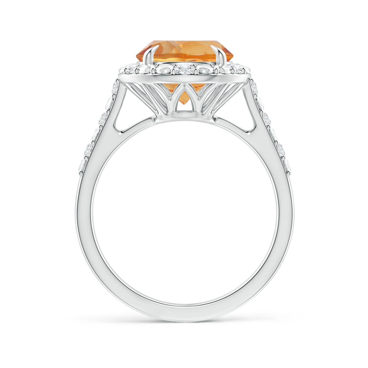 AA - Citrine / 2.26 CT / 14 KT White Gold