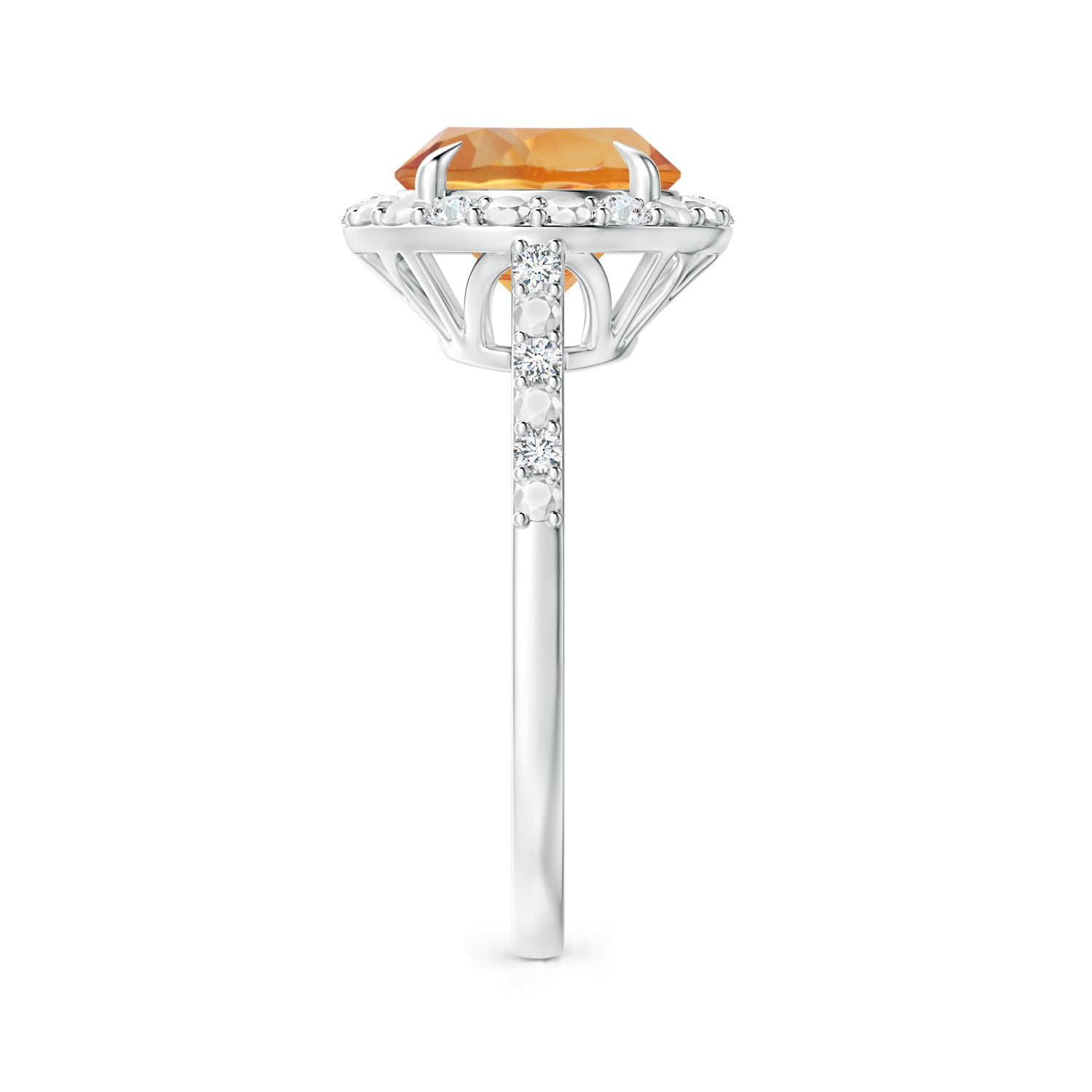 AA - Citrine / 2.26 CT / 14 KT White Gold