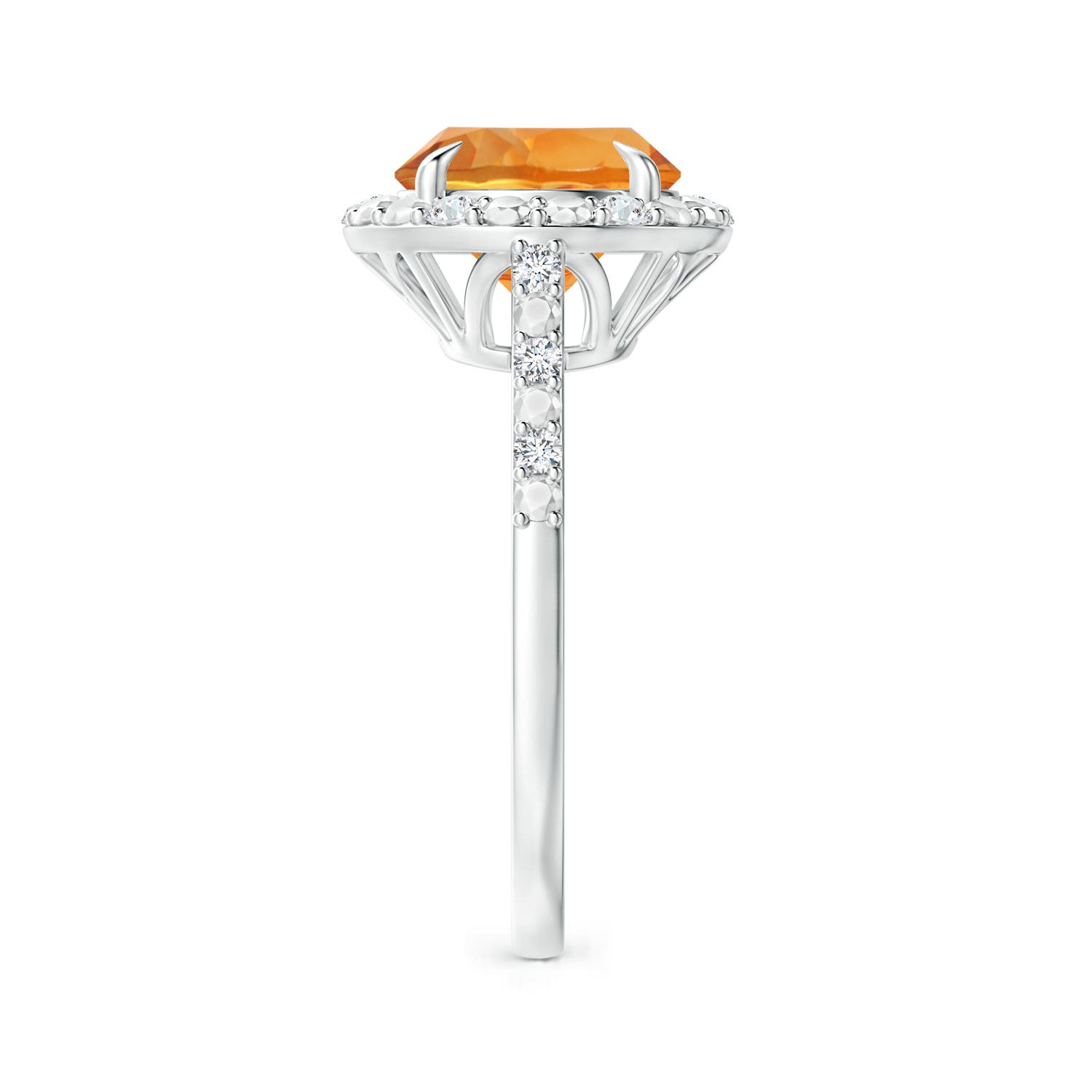 AAA - Citrine / 2.26 CT / 14 KT White Gold