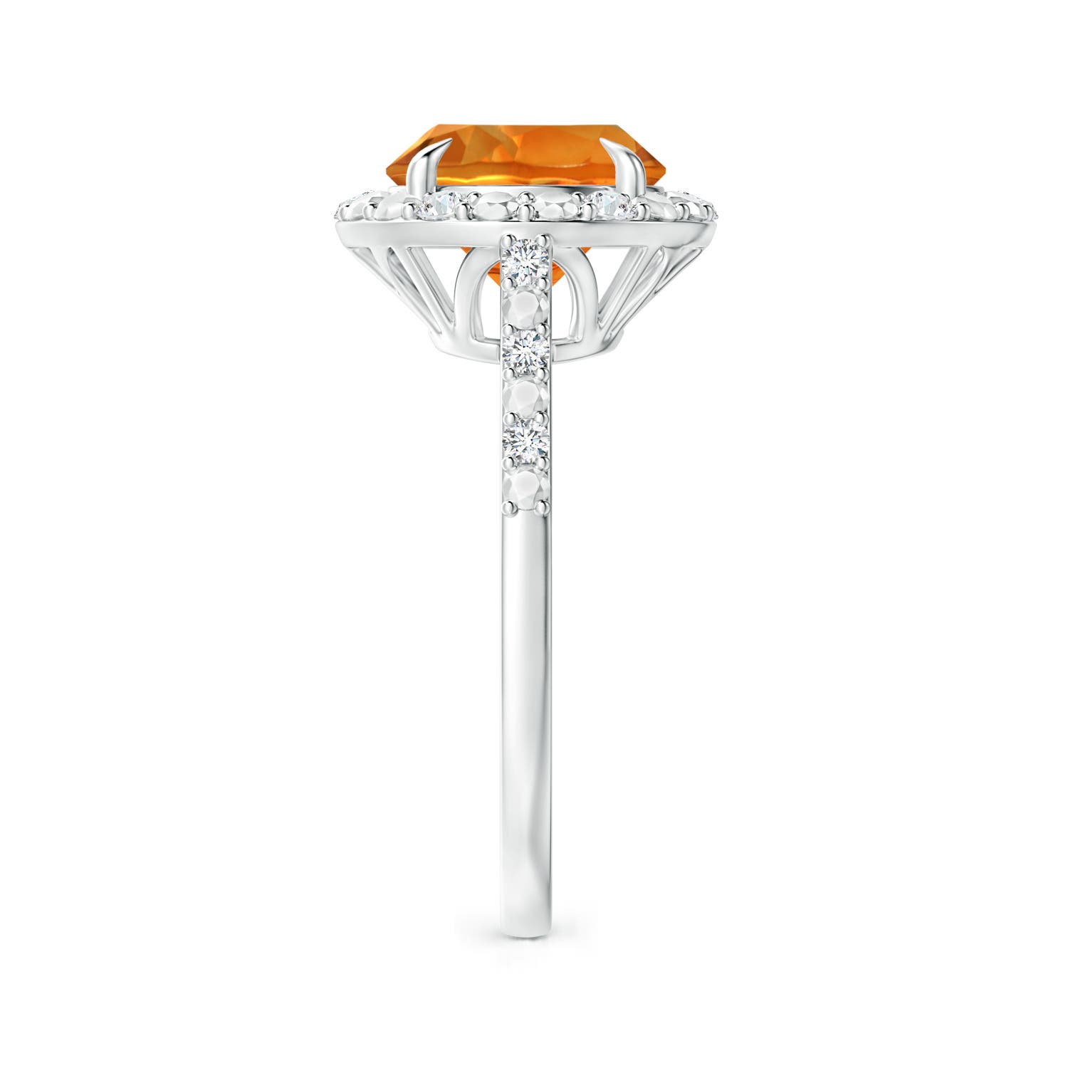 AAAA - Citrine / 2.26 CT / 14 KT White Gold