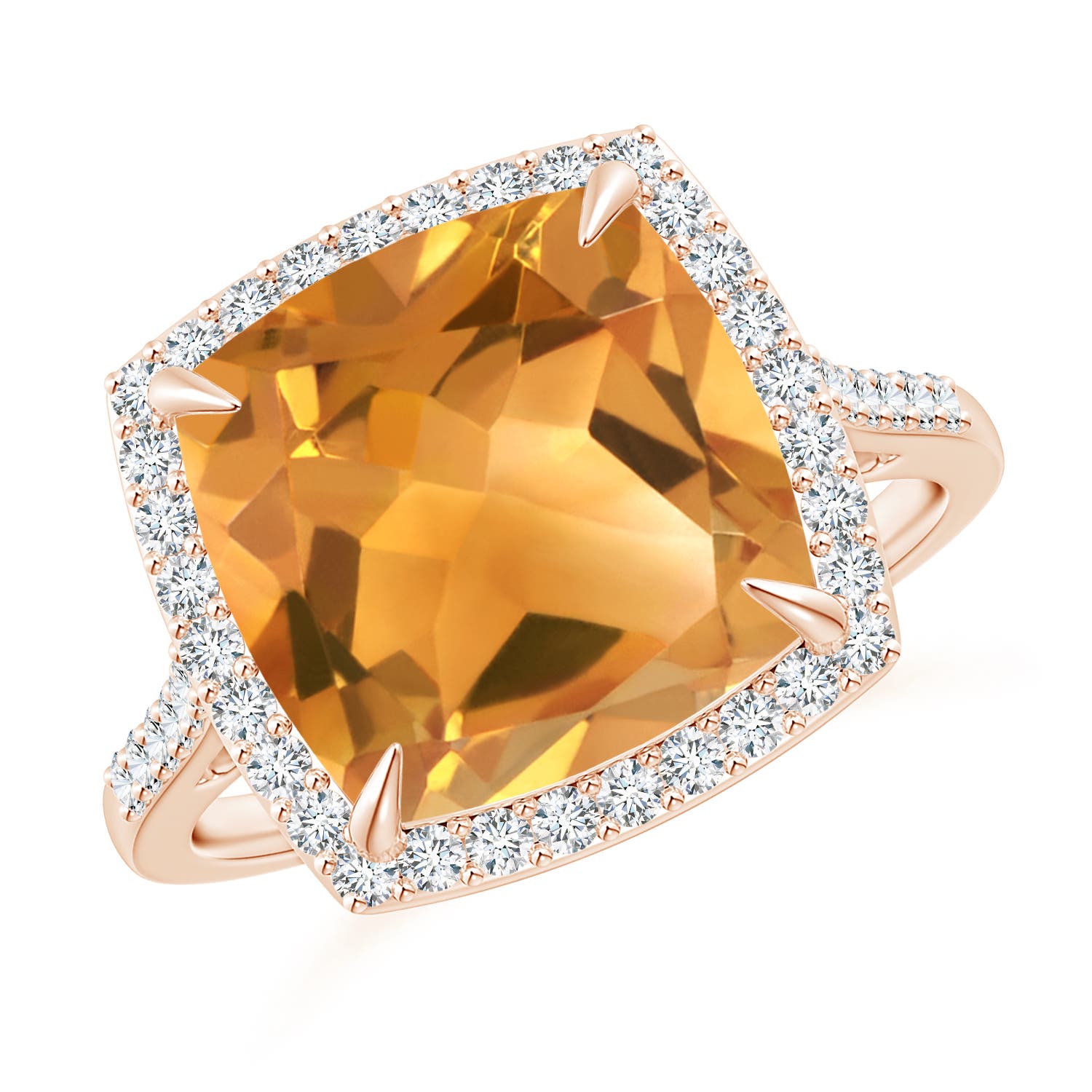 A - Citrine / 4.98 CT / 14 KT Rose Gold