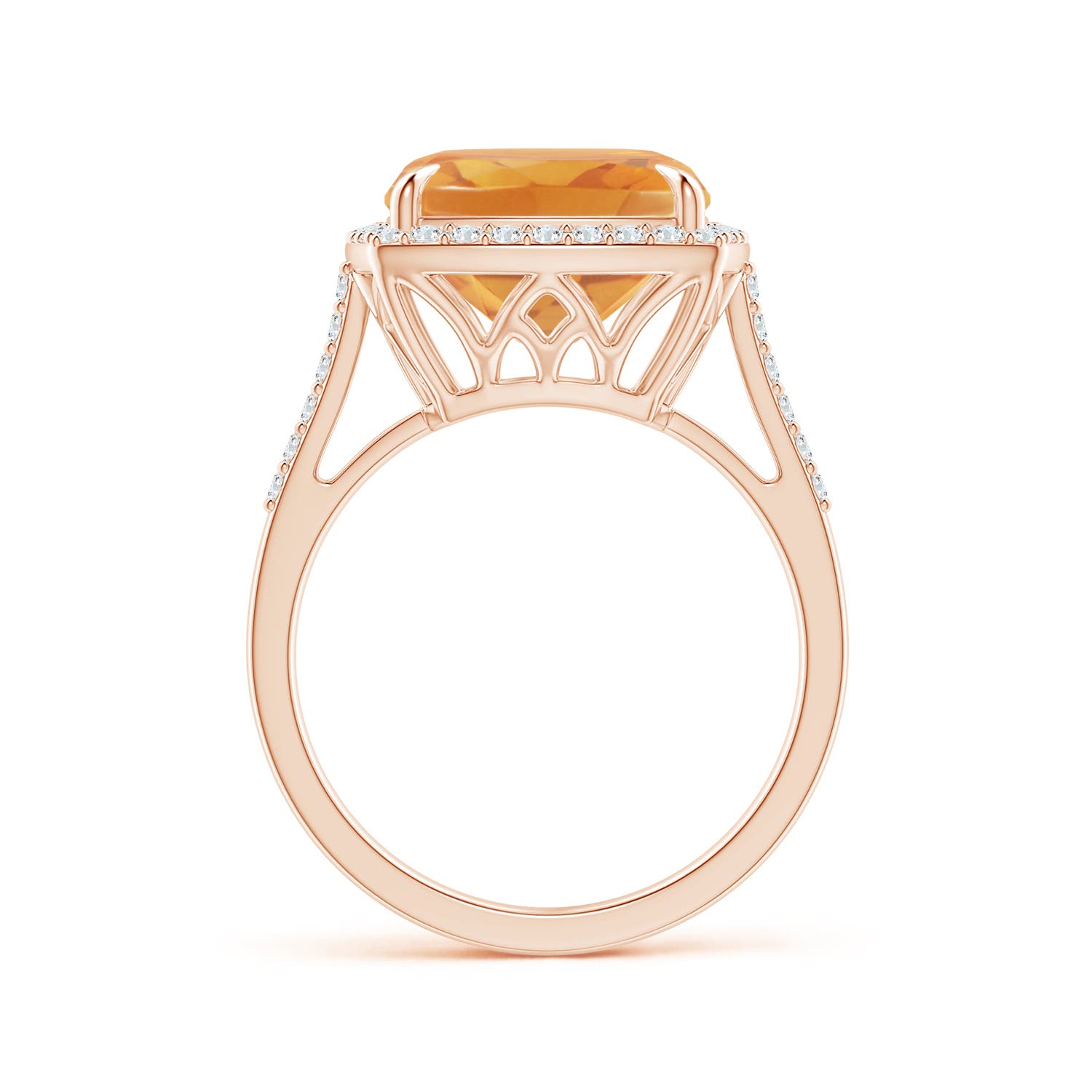 A - Citrine / 4.98 CT / 14 KT Rose Gold