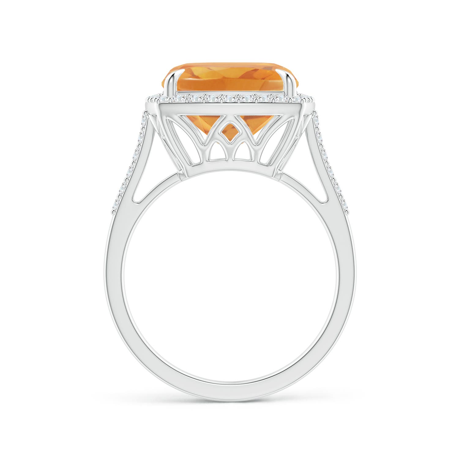 A - Citrine / 4.98 CT / 14 KT White Gold