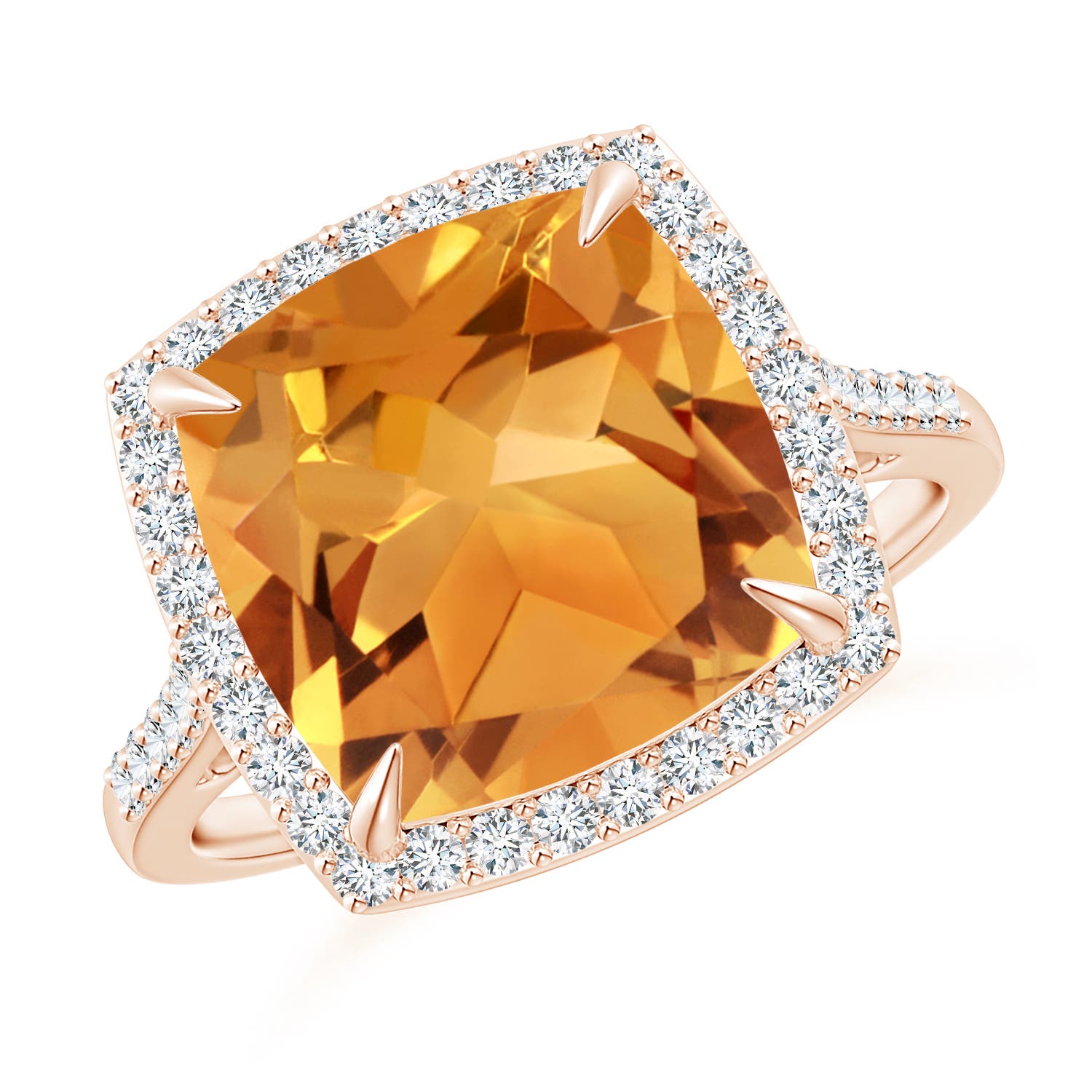 AA - Citrine / 4.98 CT / 14 KT Rose Gold