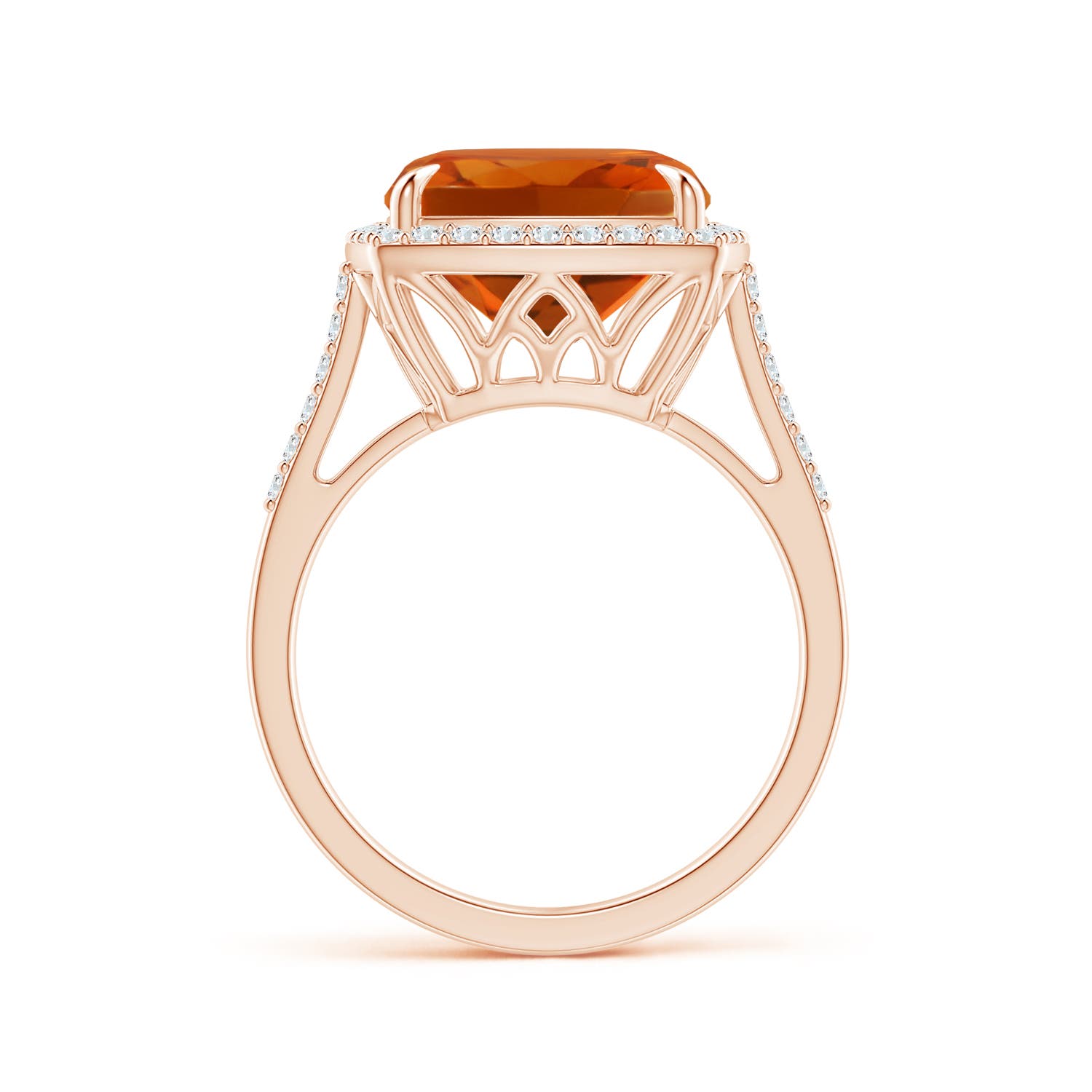 AAAA - Citrine / 4.98 CT / 14 KT Rose Gold