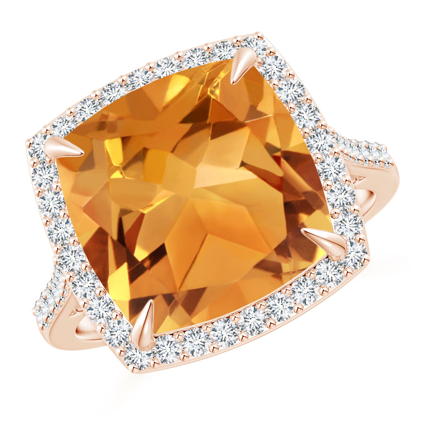 AA - Citrine / 6.46 CT / 14 KT Rose Gold