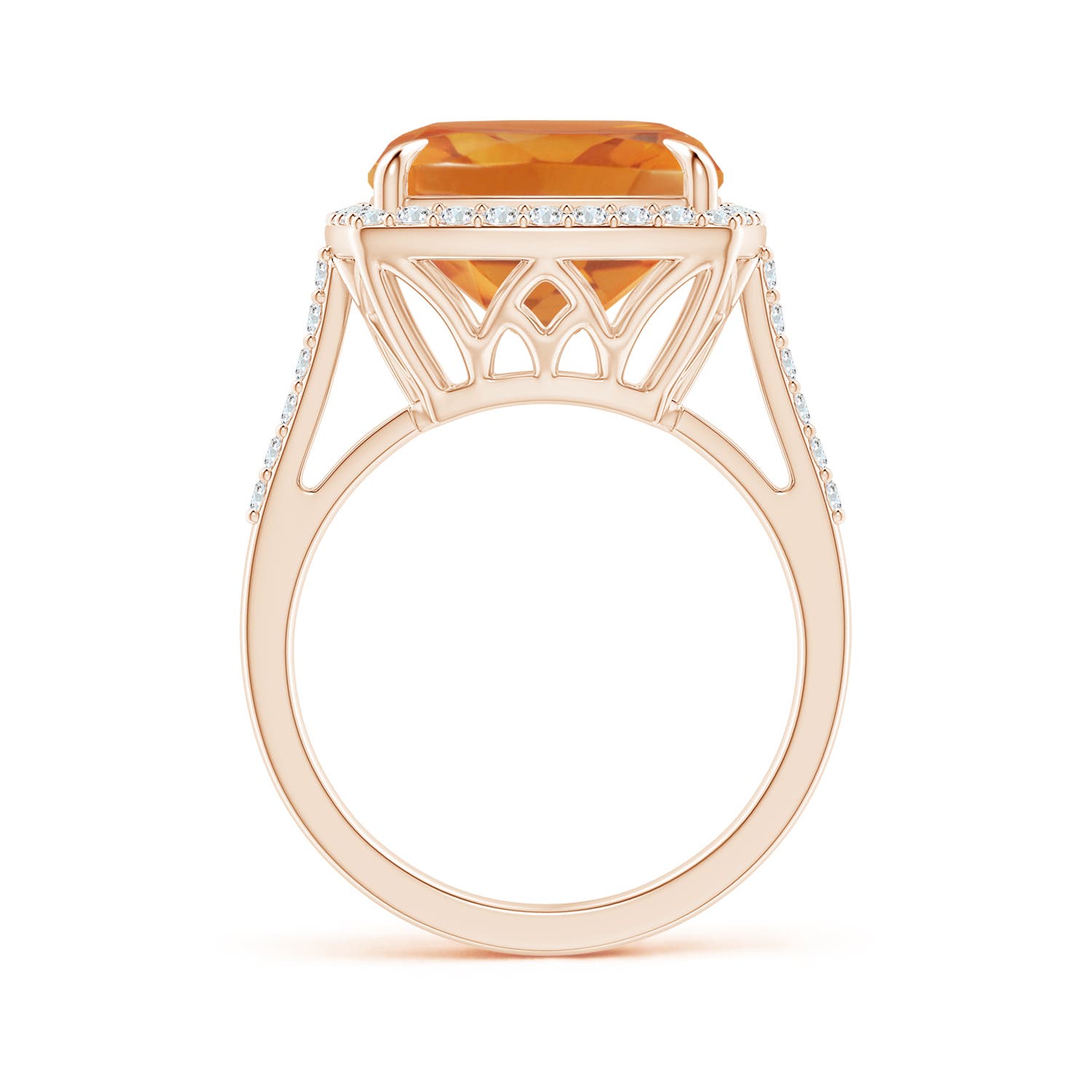 AA - Citrine / 6.46 CT / 14 KT Rose Gold