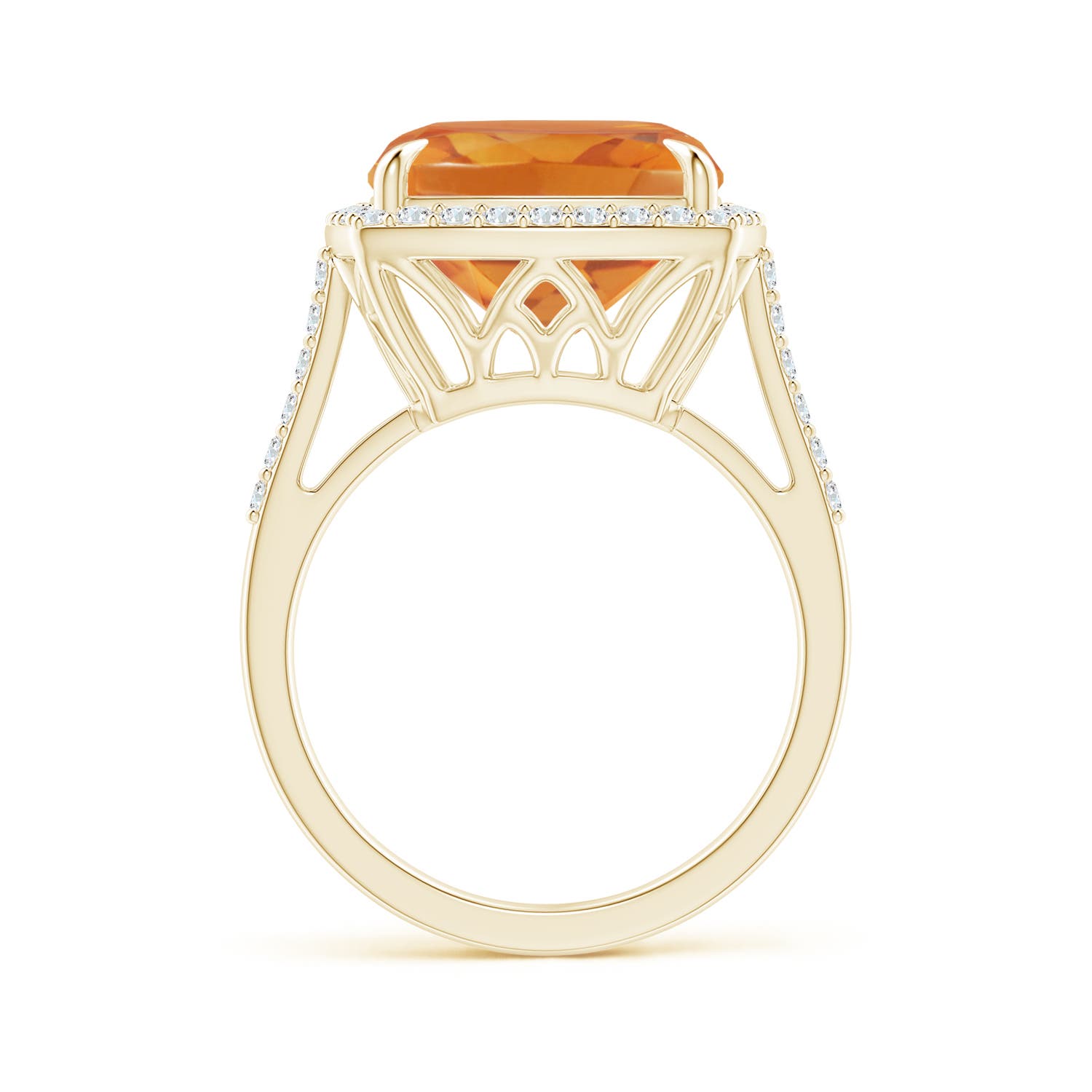 AA - Citrine / 6.46 CT / 14 KT Yellow Gold