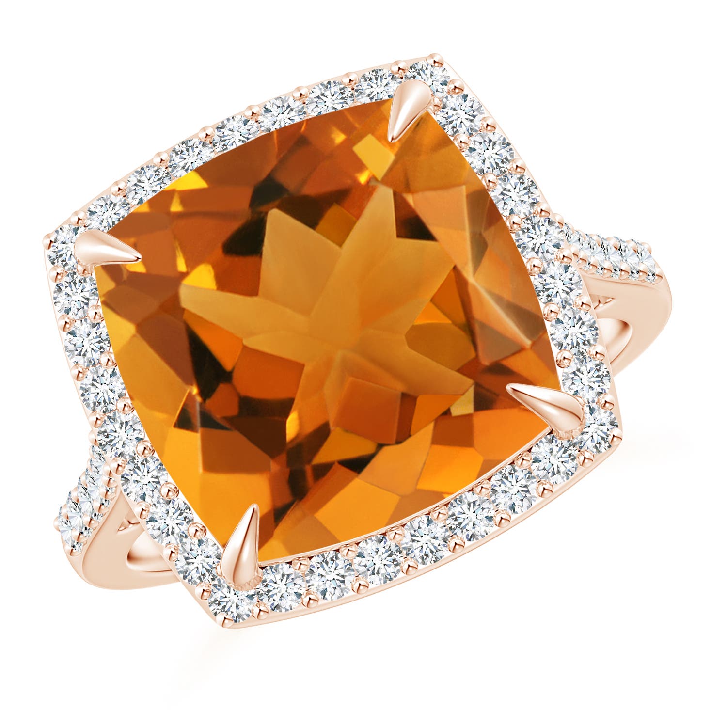 AAA - Citrine / 6.46 CT / 14 KT Rose Gold