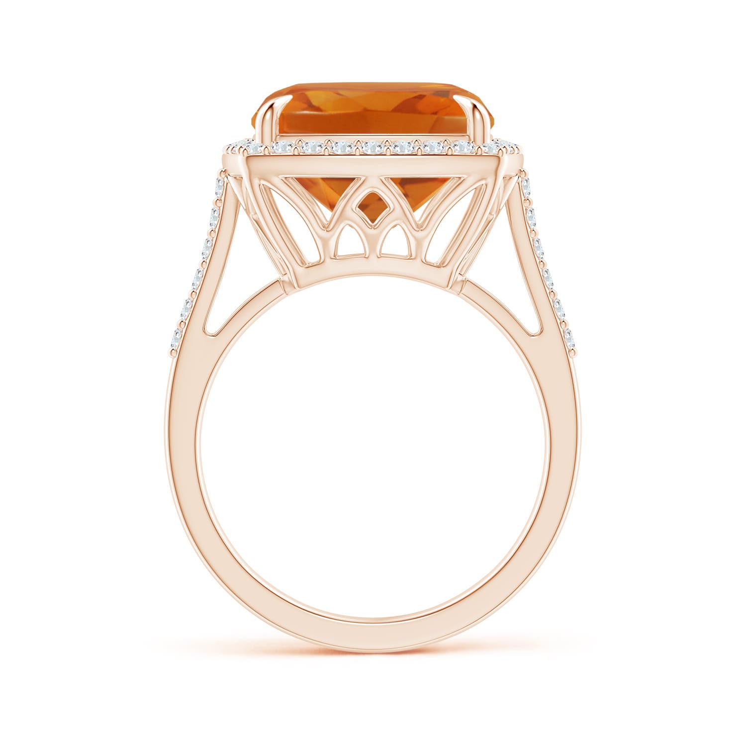 AAA - Citrine / 6.46 CT / 14 KT Rose Gold