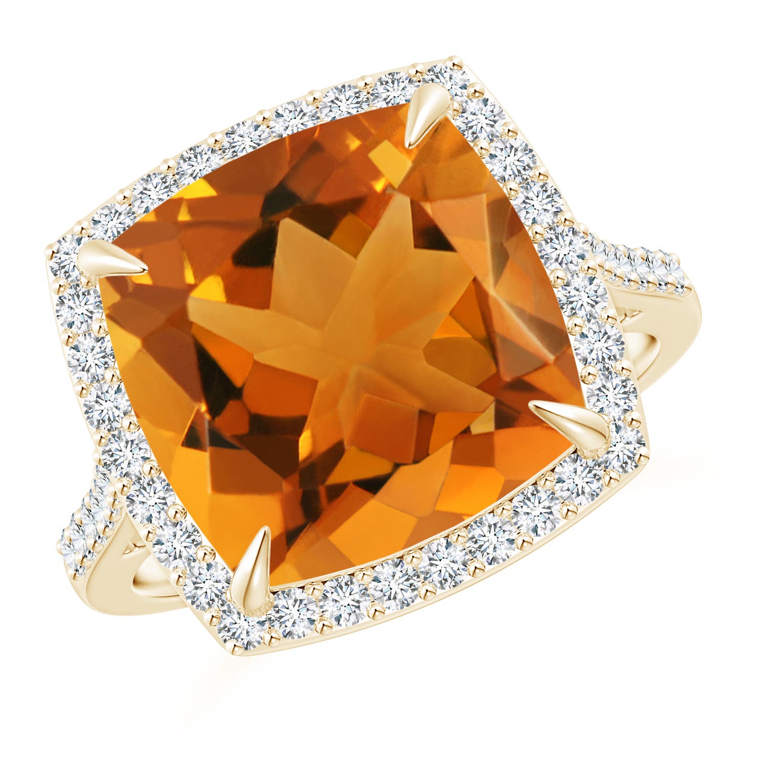 AAA - Citrine / 6.46 CT / 14 KT Yellow Gold