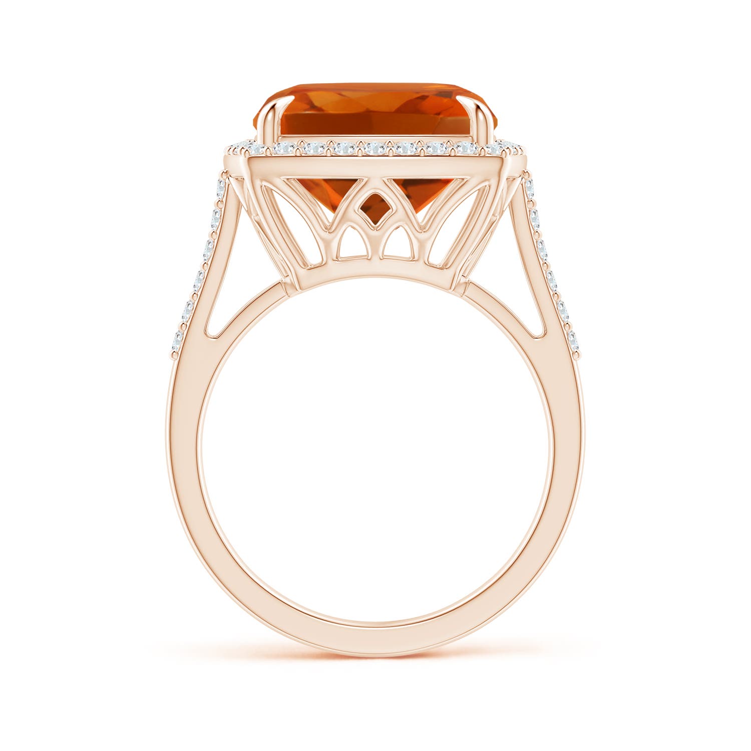 AAAA - Citrine / 6.46 CT / 14 KT Rose Gold