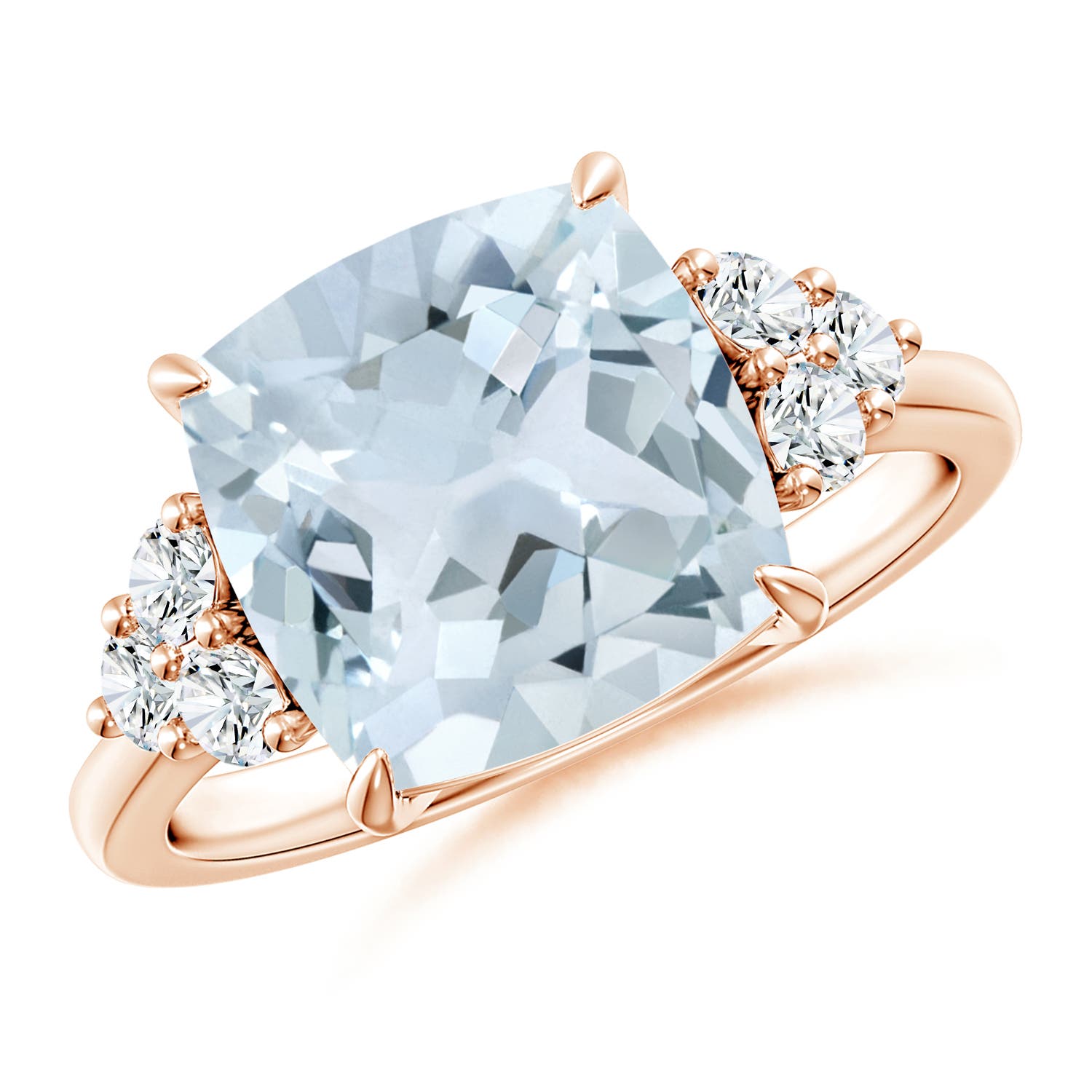 A - Aquamarine / 3.85 CT / 14 KT Rose Gold