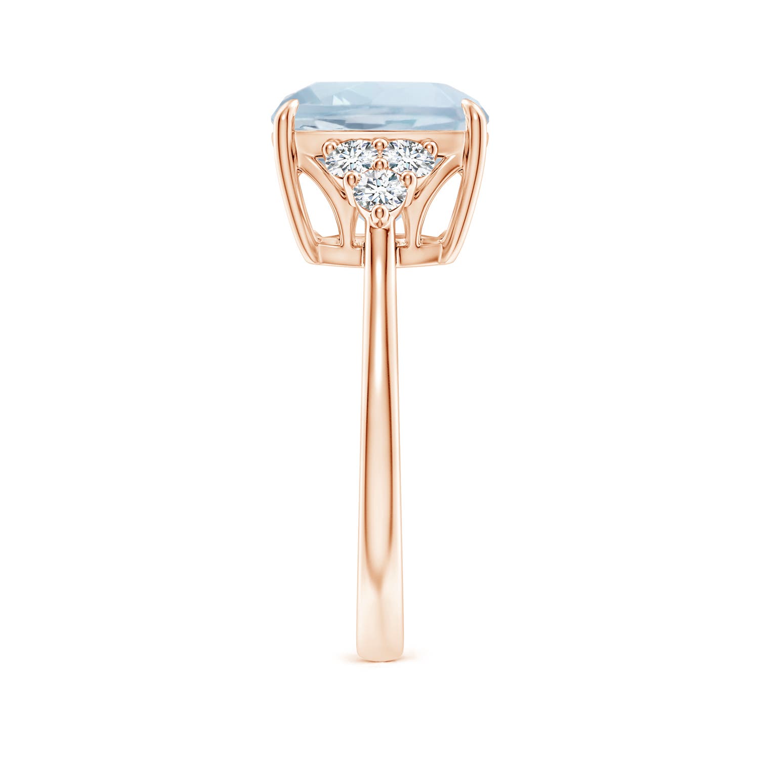 A - Aquamarine / 3.85 CT / 14 KT Rose Gold