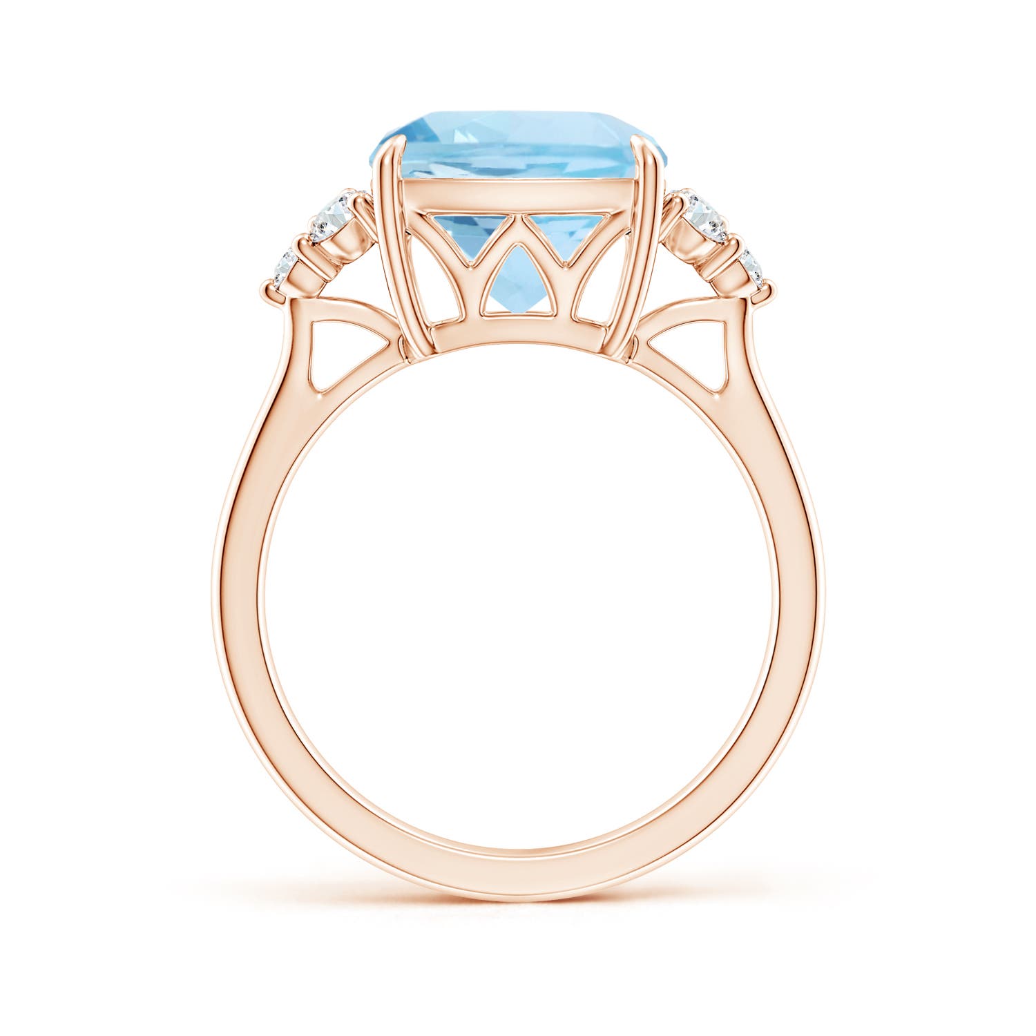 AAA - Aquamarine / 3.85 CT / 14 KT Rose Gold