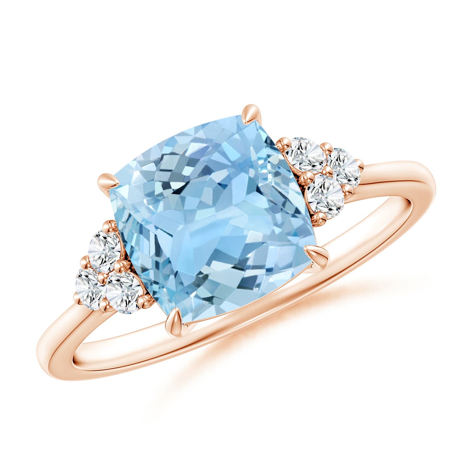 AAAA - Aquamarine / 2.16 CT / 14 KT Rose Gold