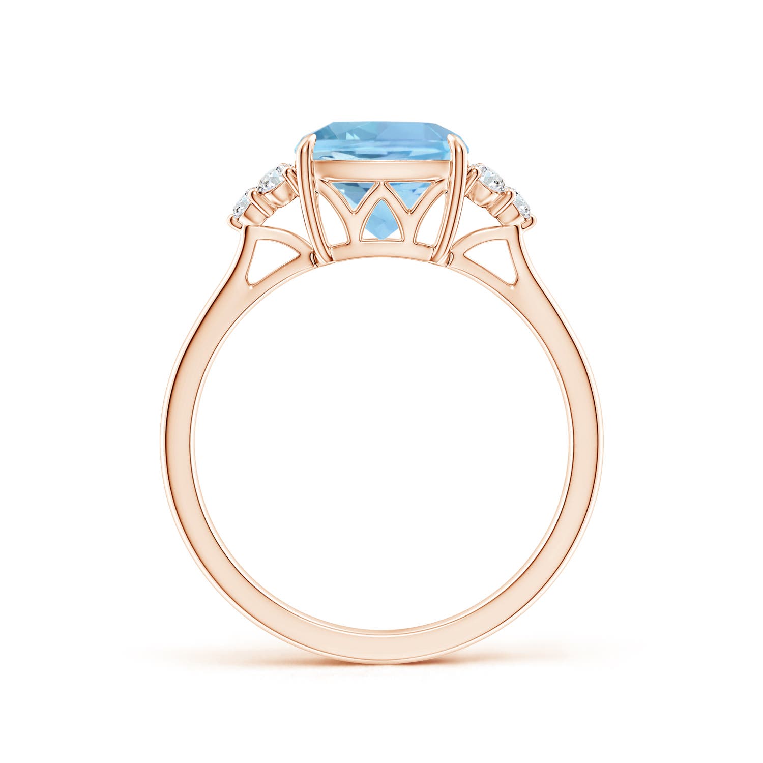 AAAA - Aquamarine / 2.16 CT / 14 KT Rose Gold