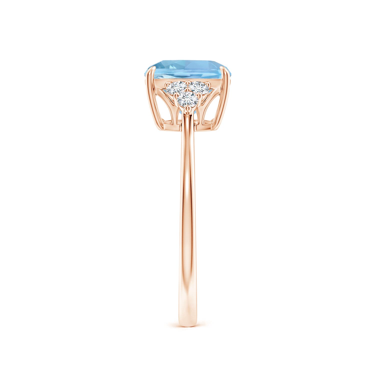 AAAA - Aquamarine / 2.16 CT / 14 KT Rose Gold