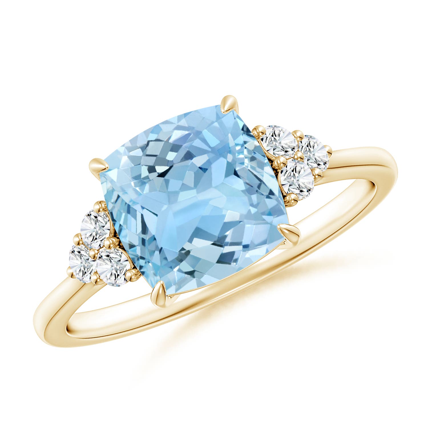 AAAA - Aquamarine / 2.16 CT / 14 KT Yellow Gold