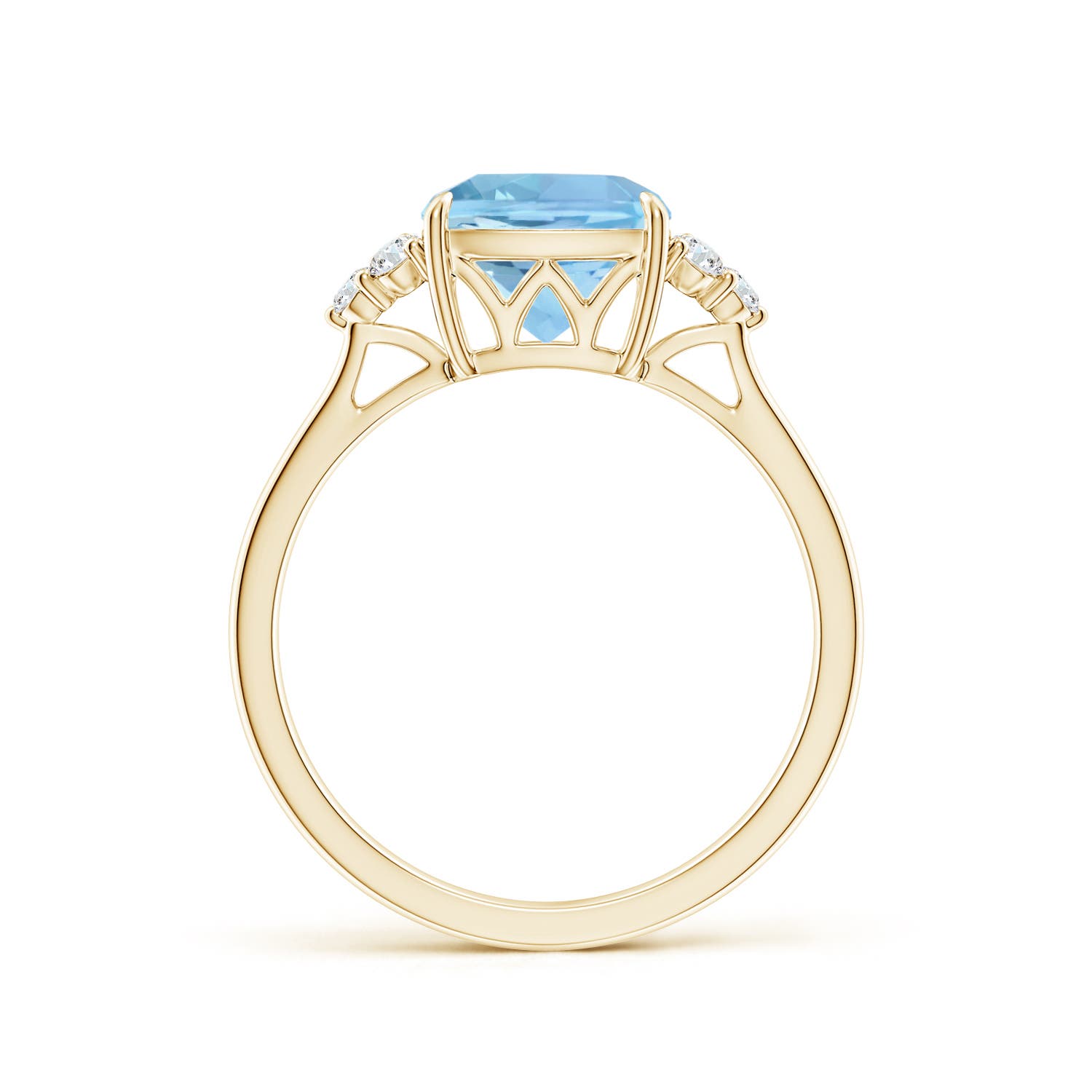 AAAA - Aquamarine / 2.16 CT / 14 KT Yellow Gold