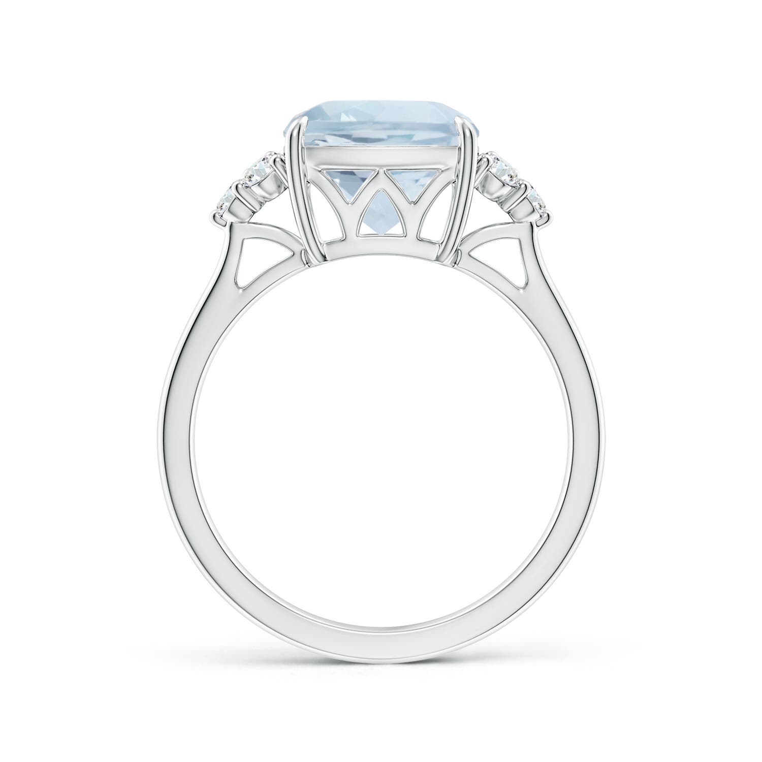 A - Aquamarine / 2.96 CT / 14 KT White Gold