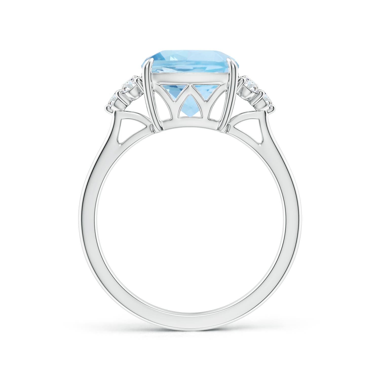 AAA - Aquamarine / 2.96 CT / 14 KT White Gold