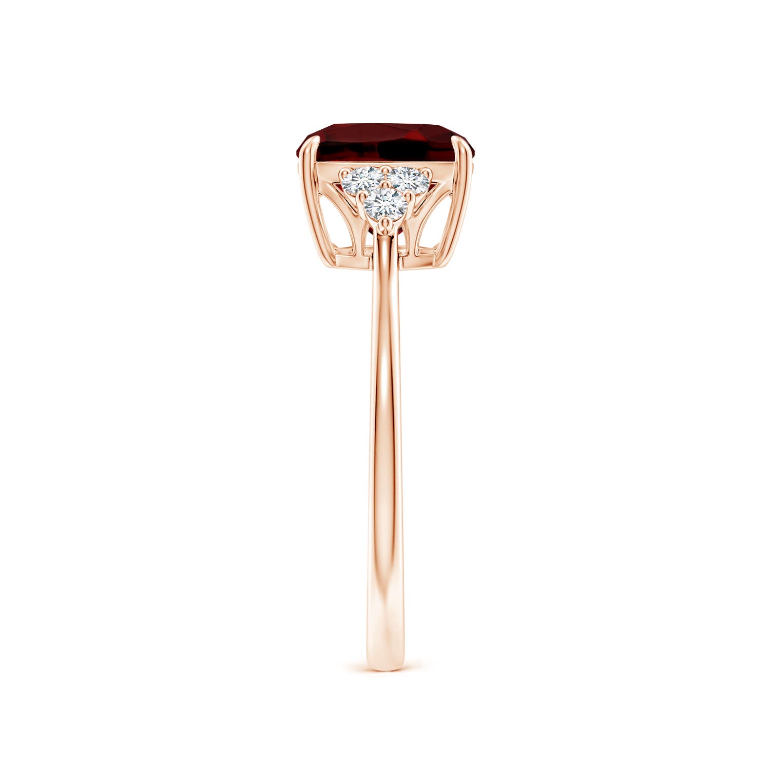 AAAA - Garnet / 2.71 CT / 14 KT Rose Gold