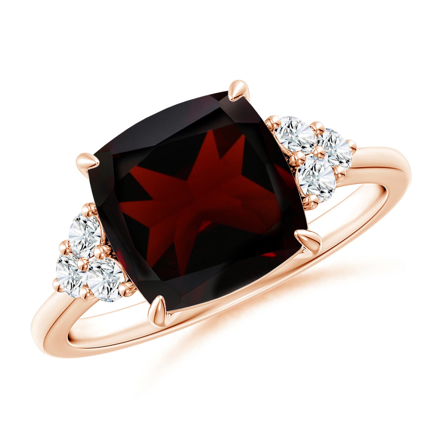 A - Garnet / 3.86 CT / 14 KT Rose Gold