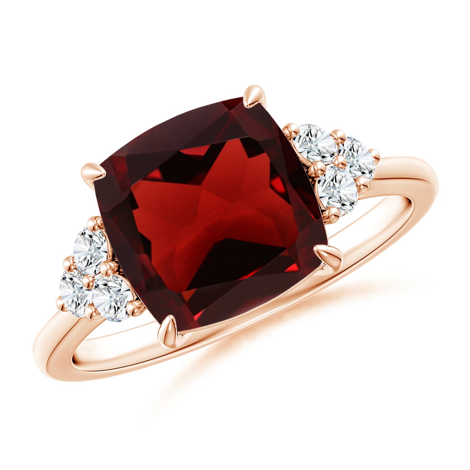 AAA - Garnet / 3.86 CT / 14 KT Rose Gold