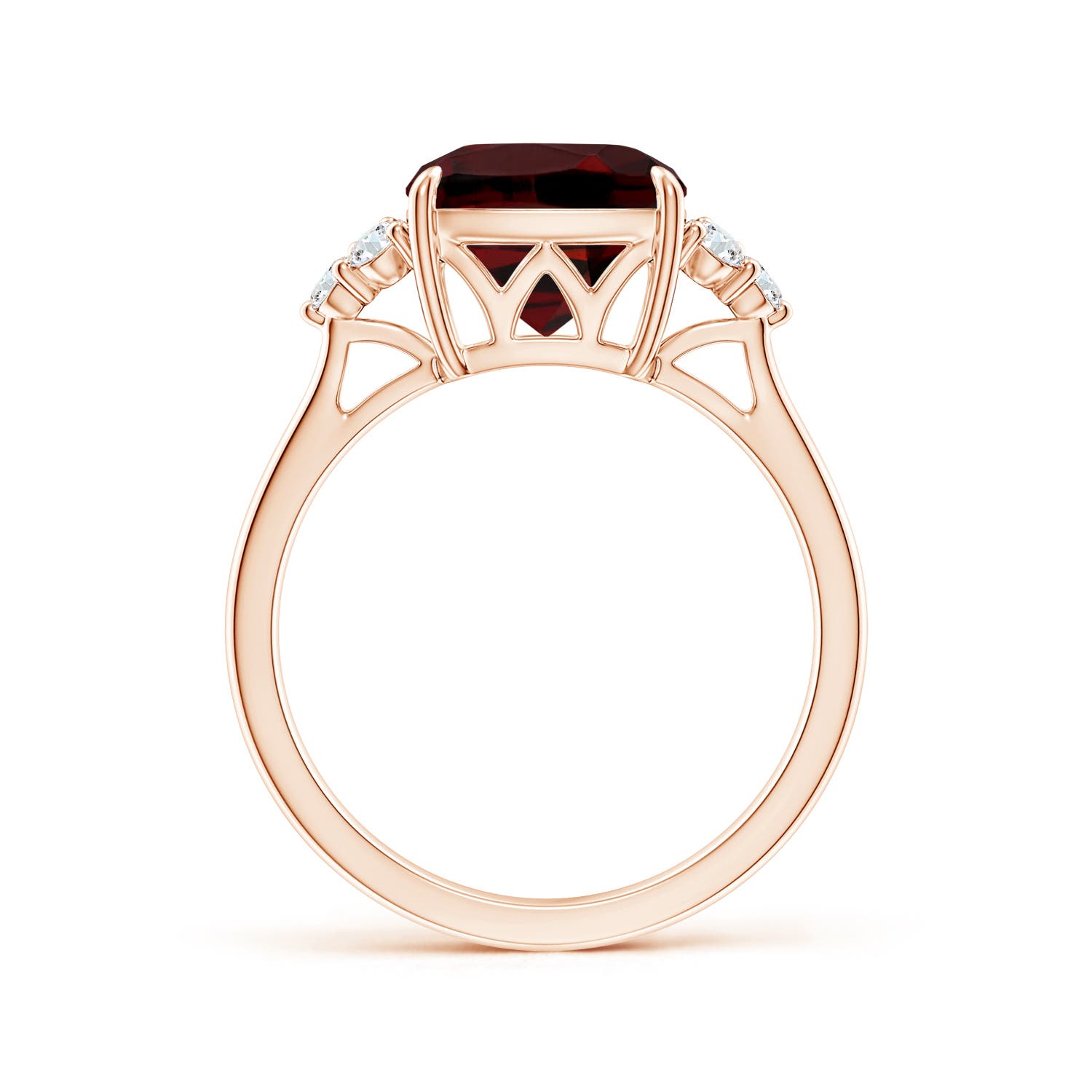 AAA - Garnet / 3.86 CT / 14 KT Rose Gold