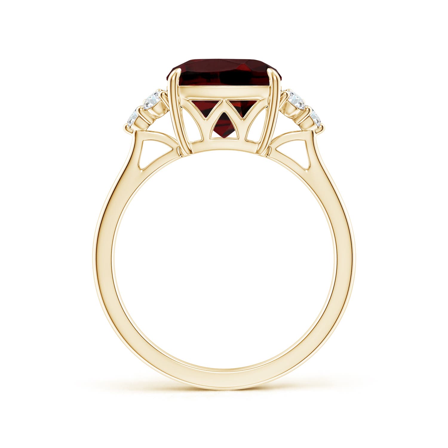 AAA - Garnet / 3.86 CT / 14 KT Yellow Gold