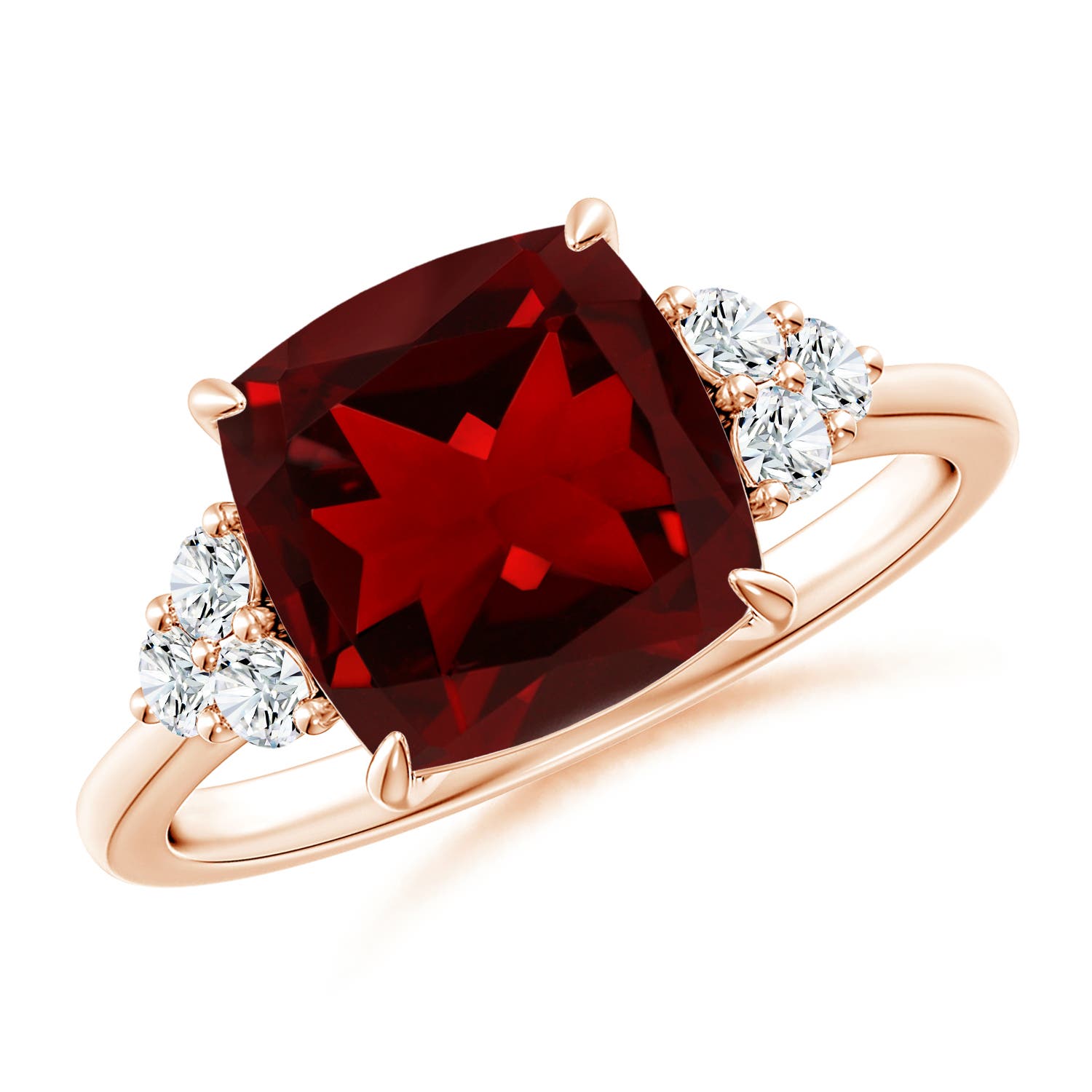 AAAA - Garnet / 3.86 CT / 14 KT Rose Gold