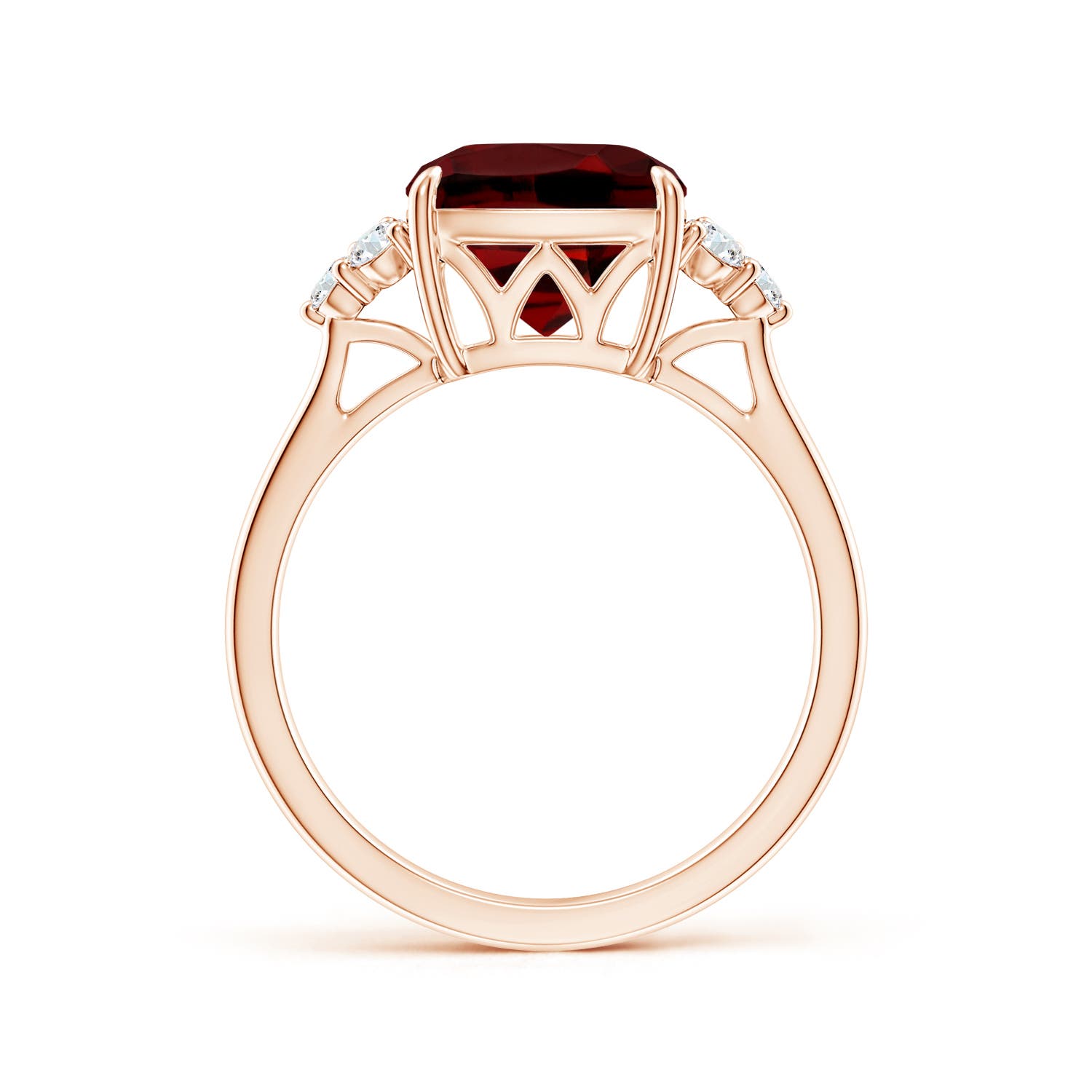 AAAA - Garnet / 3.86 CT / 14 KT Rose Gold