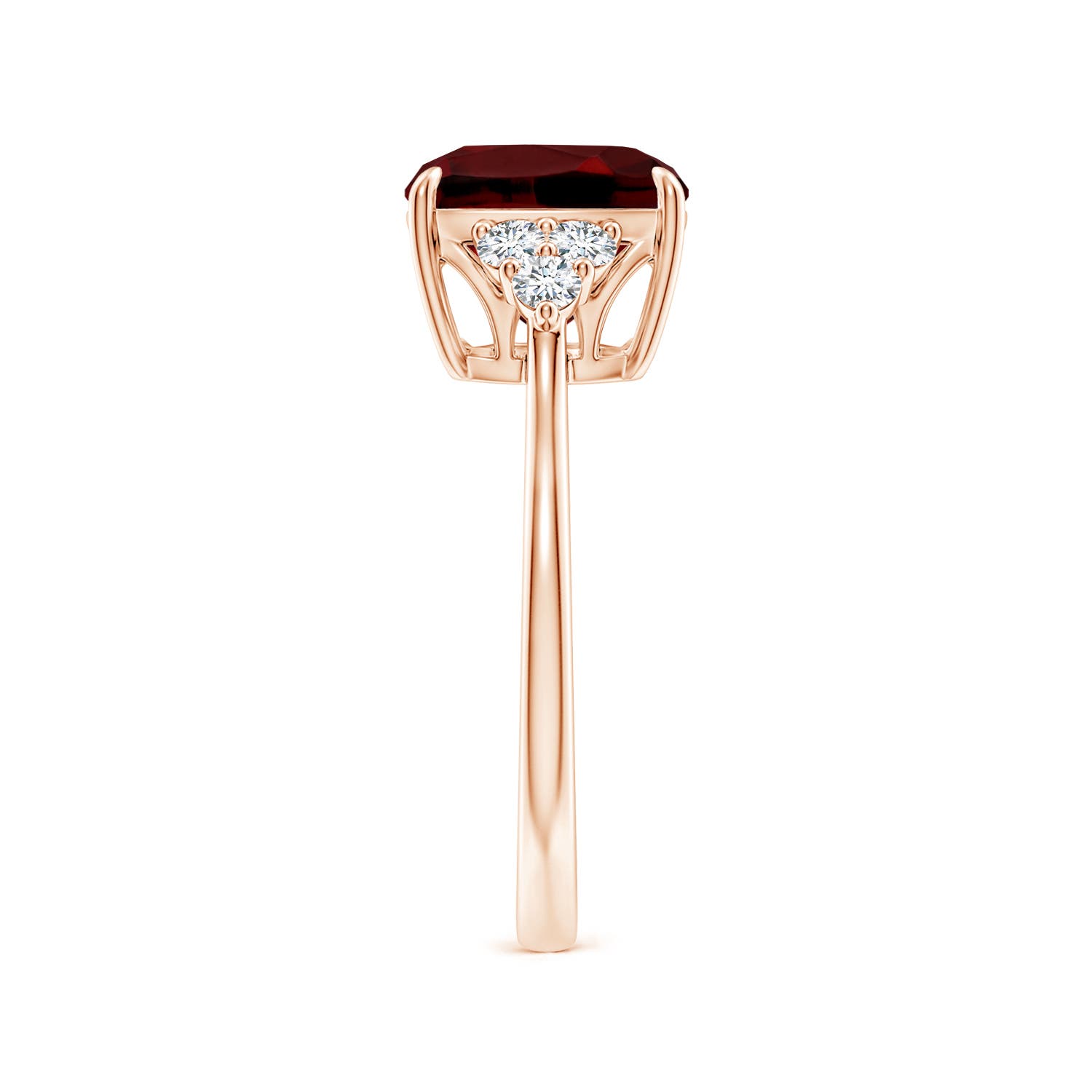 AAAA - Garnet / 3.86 CT / 14 KT Rose Gold