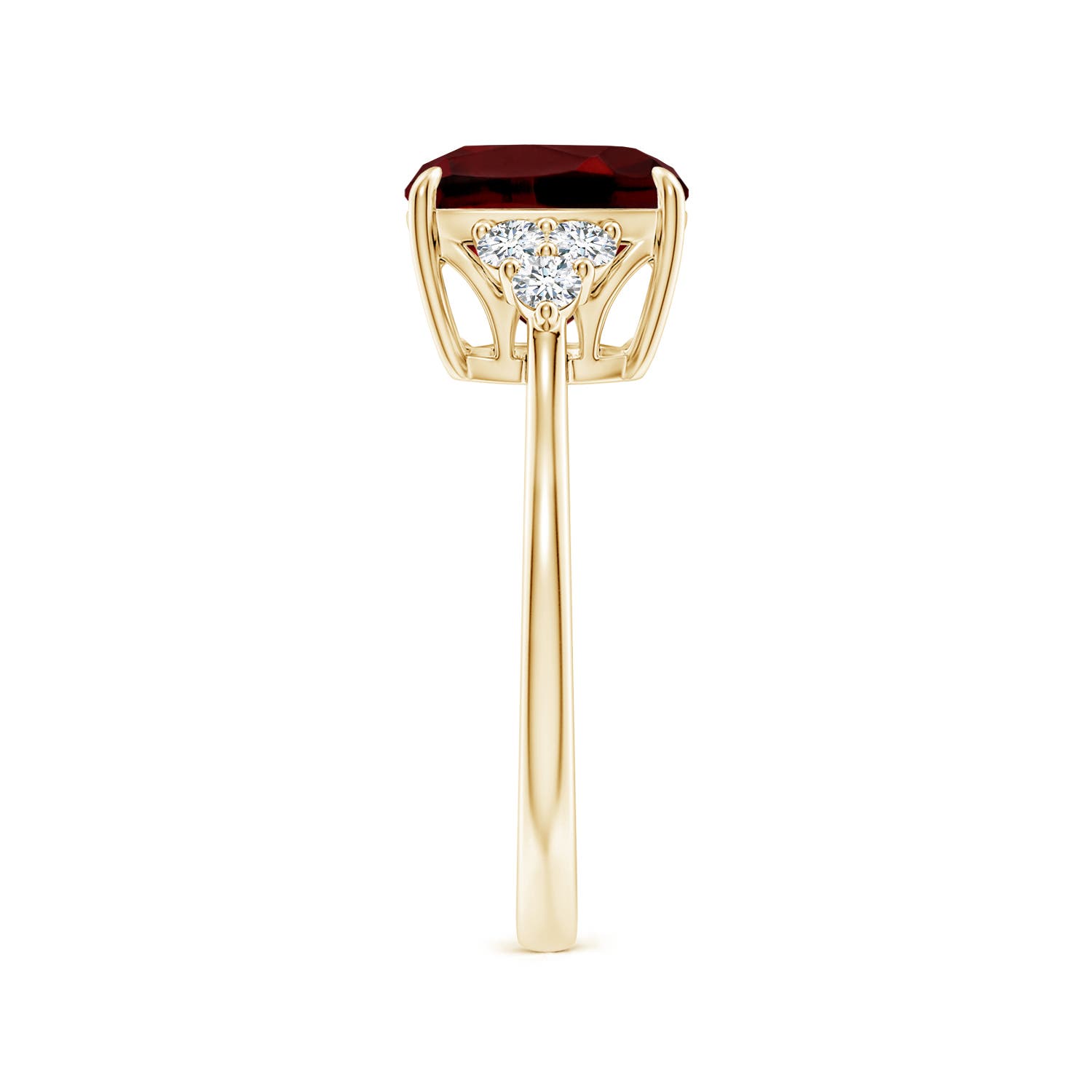 AAAA - Garnet / 3.86 CT / 14 KT Yellow Gold