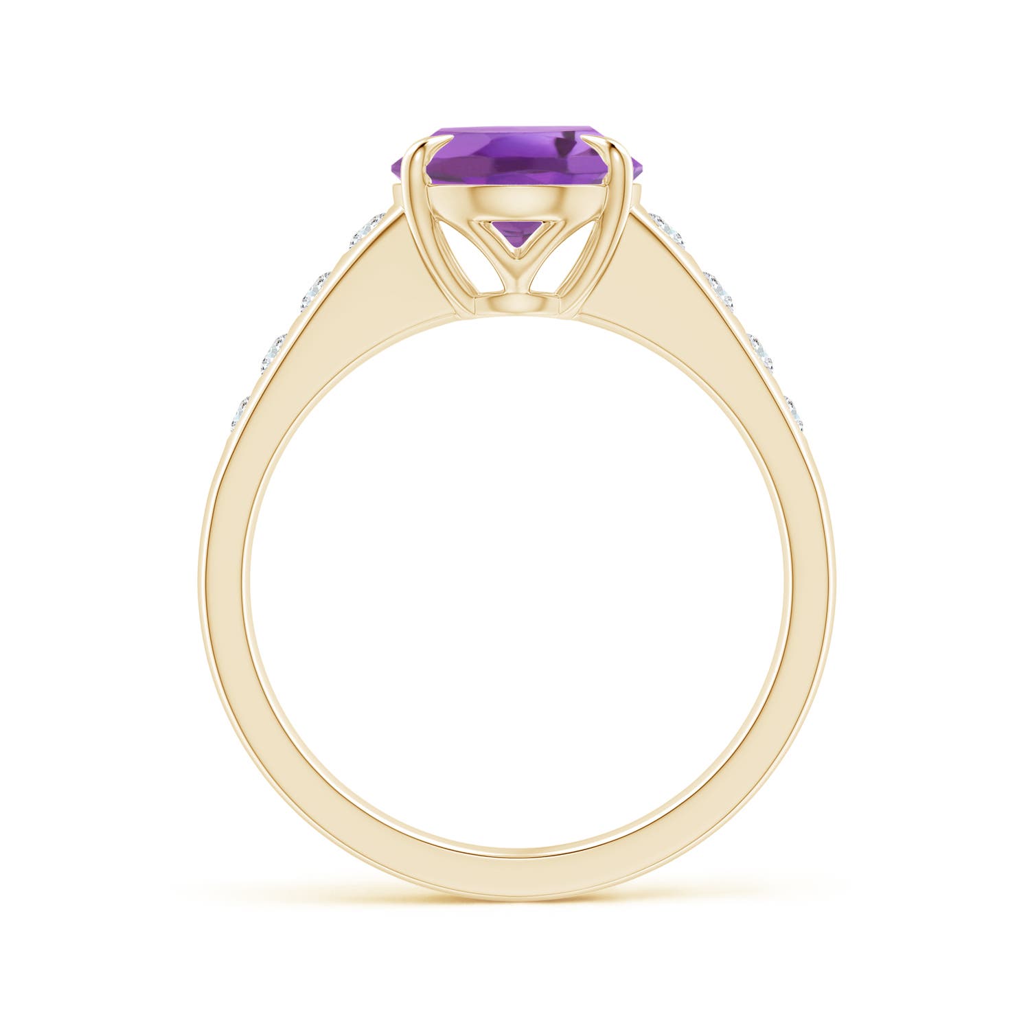 A - Amethyst / 2.5 CT / 14 KT Yellow Gold