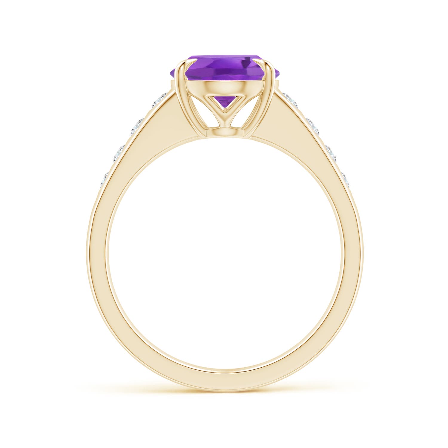 AA - Amethyst / 2.5 CT / 14 KT Yellow Gold