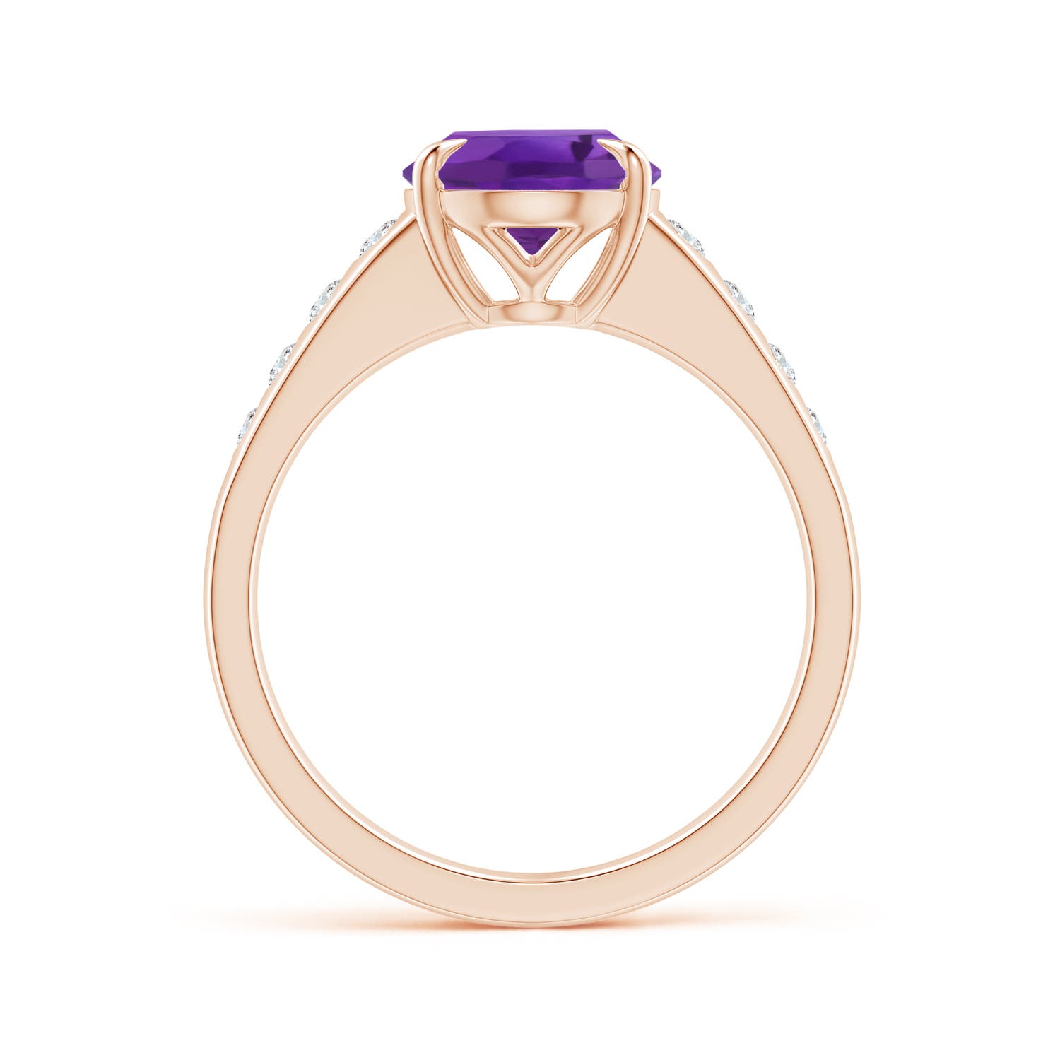 AAA - Amethyst / 2.5 CT / 14 KT Rose Gold