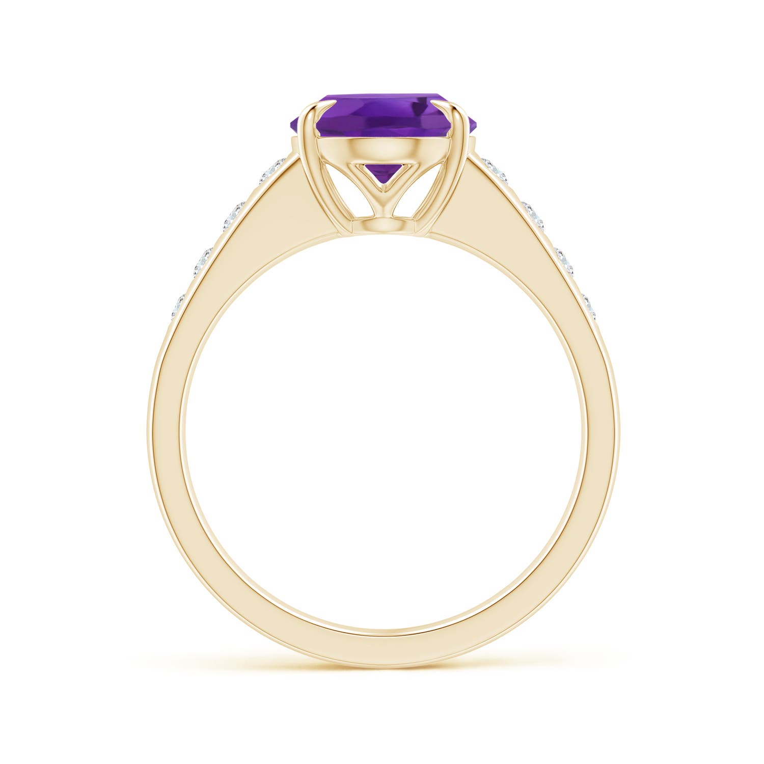 AAA - Amethyst / 2.5 CT / 14 KT Yellow Gold