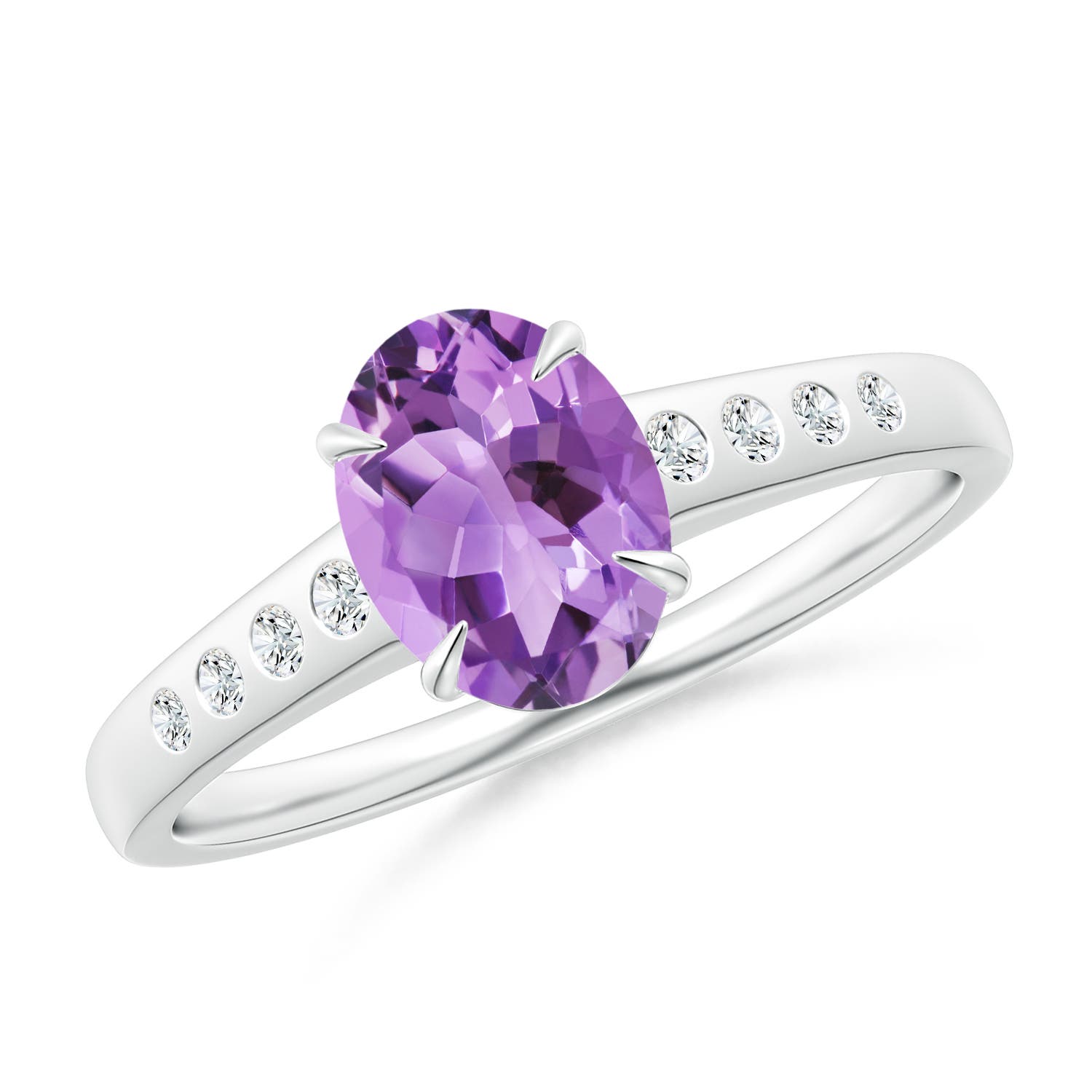 A - Amethyst / 1.31 CT / 14 KT White Gold