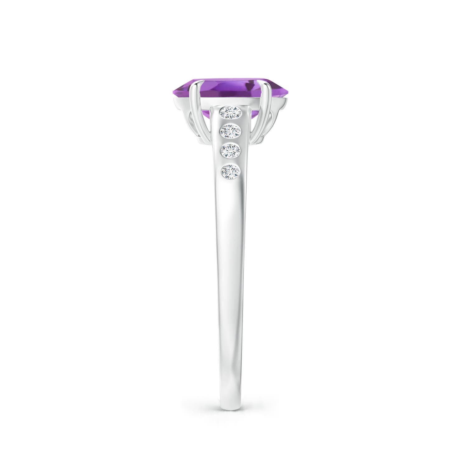 A - Amethyst / 1.31 CT / 14 KT White Gold